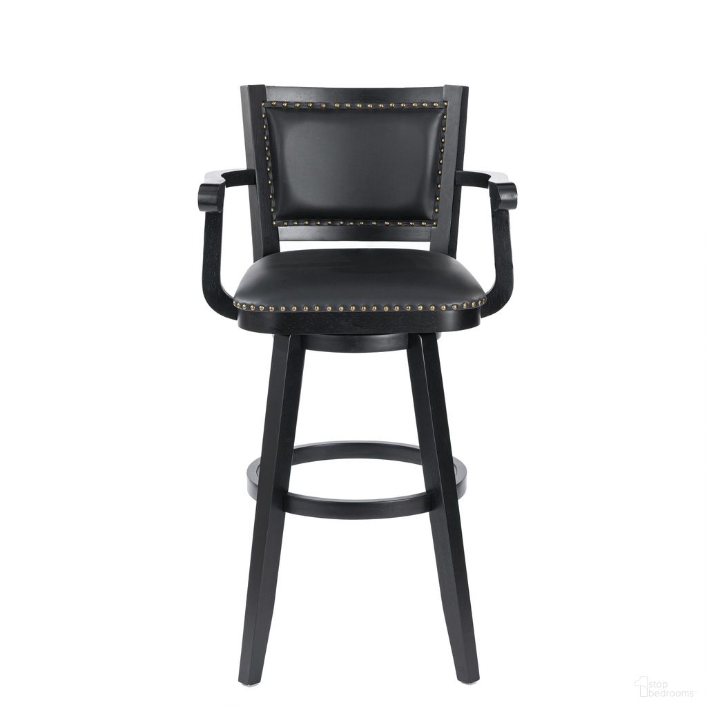 The appearance of Broadmoor Extra Tall Swivel Stool In Black designed by Boraam Industries in the traditional interior design. This black piece of furniture  was selected by 1StopBedrooms from Broadmoor Collection to add a touch of cosiness and style into your home. Sku: 52934. Material: Rubberwood.