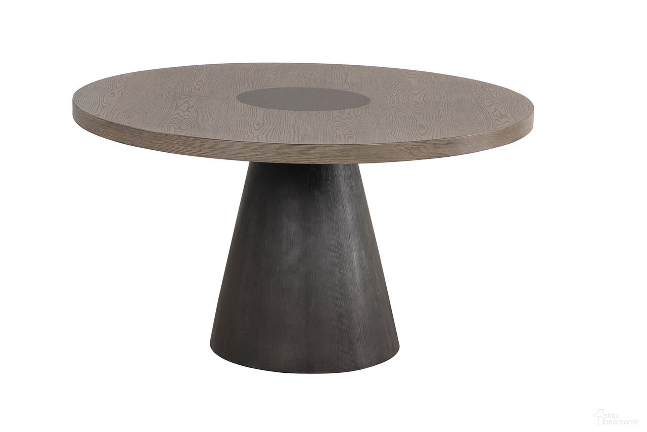 The appearance of Broager Round Table In Rustic Oak and Dark Walnut designed by Furniture of America in the modern / contemporary interior design. This rustic oak and dark walnut piece of furniture was selected by 1StopBedrooms from Broager Collection to add a touch of cosiness and style into your home. Sku: FM3331DB-RT-1;FM3331DB-RT-2. Table Base Style: Pedestal. Table Top Shape: Round. Size: 54". Material: Boucle.