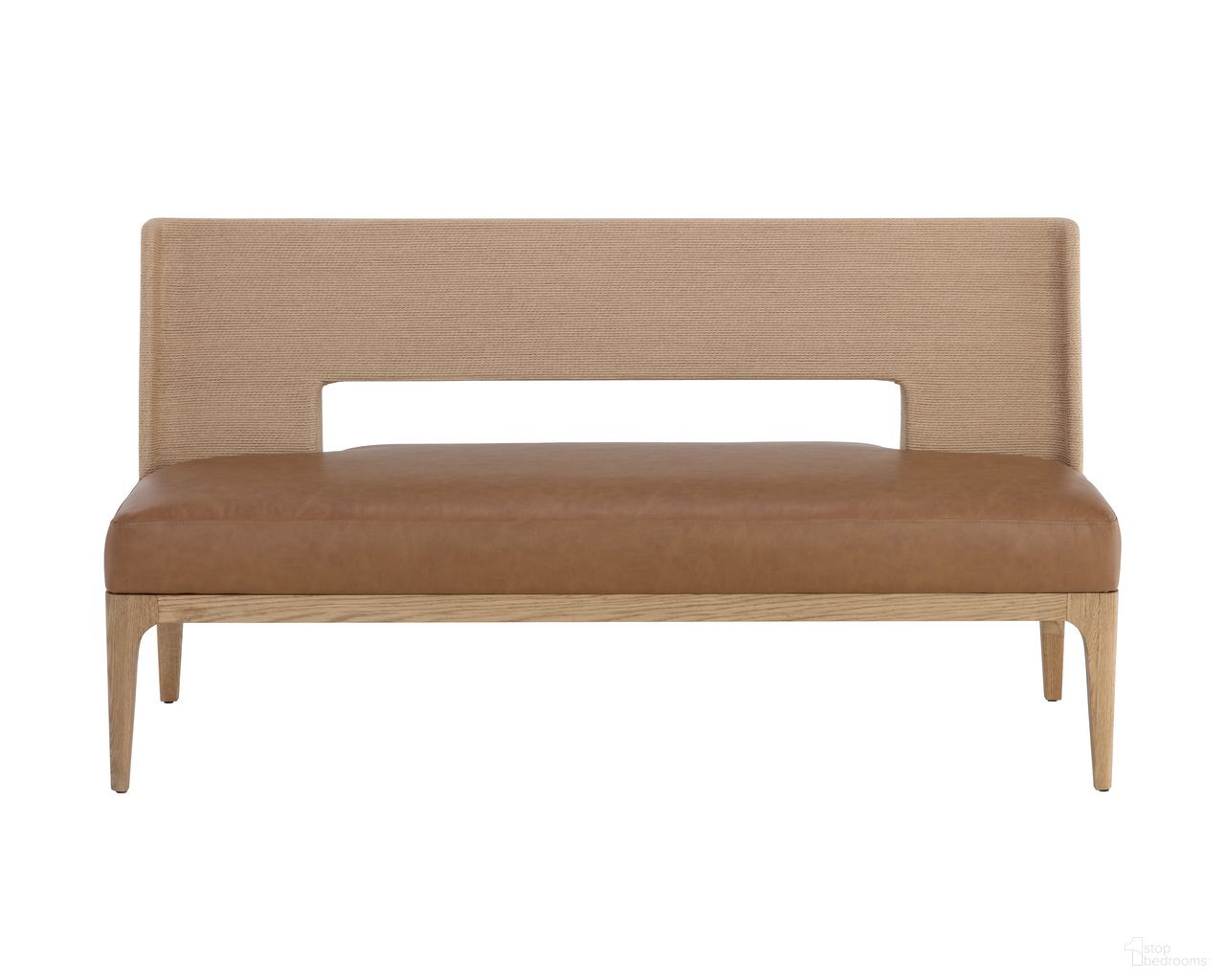 Brocco Banquette In Milliken Cognac