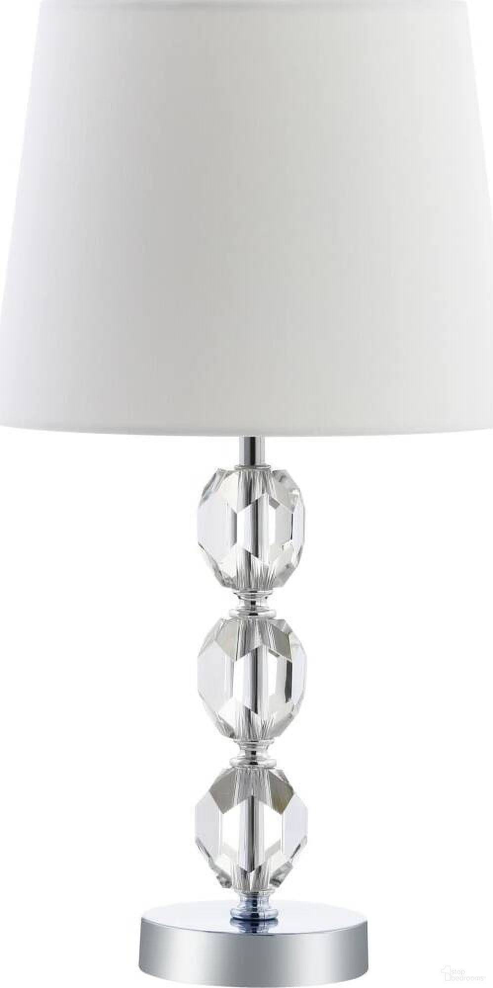 The appearance of Brockton Clear and Chrome Table Lamp designed by Safavieh in the modern / contemporary interior design. This chrome piece of furniture  was selected by 1StopBedrooms from Safavieh TBL Collection to add a touch of cosiness and style into your home. Sku: TBL4085A. Material: Chrome.
