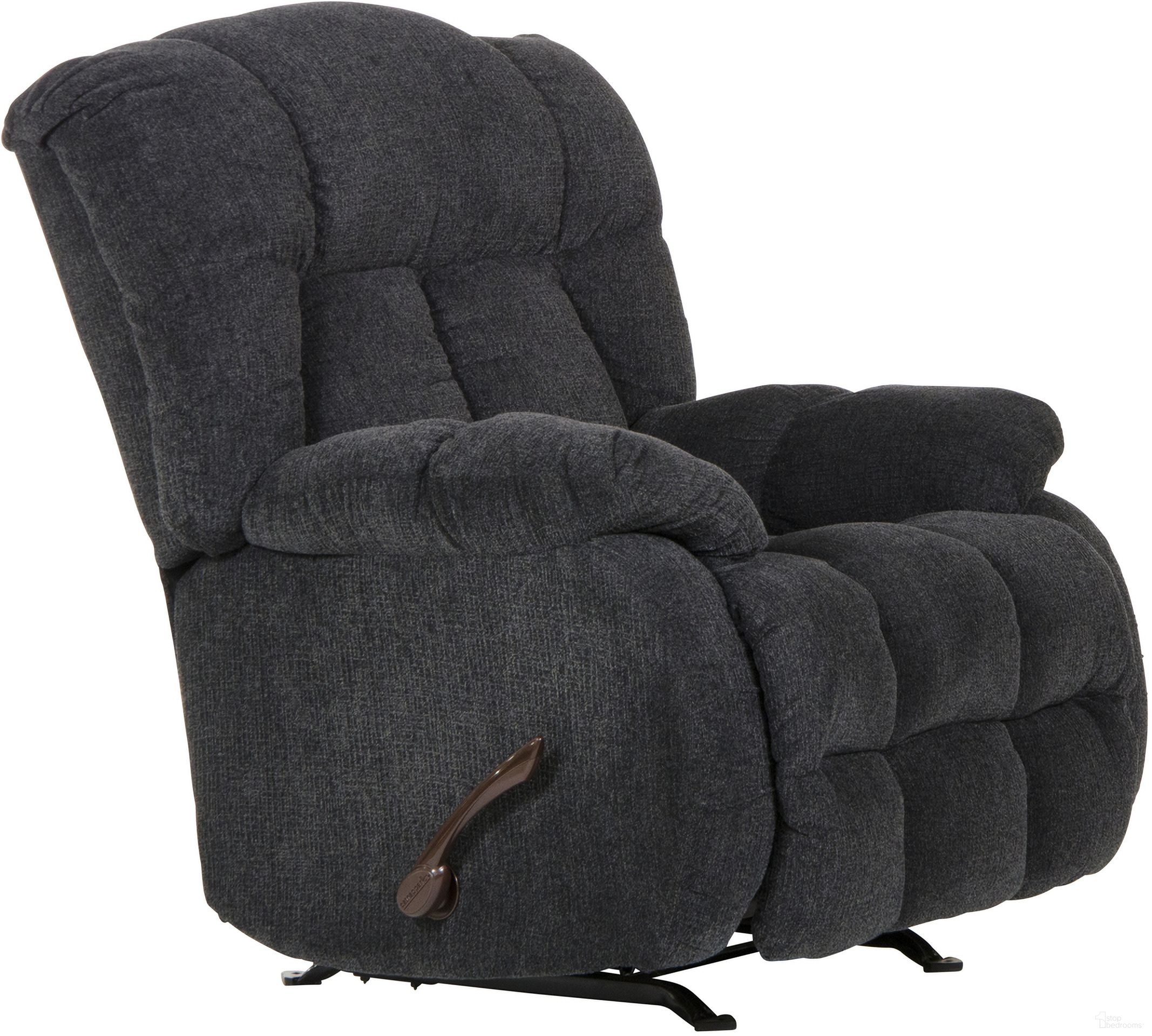 The appearance of Brody Slate Rocker Recliner designed by Catnapper in the modern / contemporary interior design. This blue piece of furniture was selected by 1StopBedrooms from Brody Collection to add a touch of cosiness and style into your home. Sku: 47742150618. Material: Polyester.