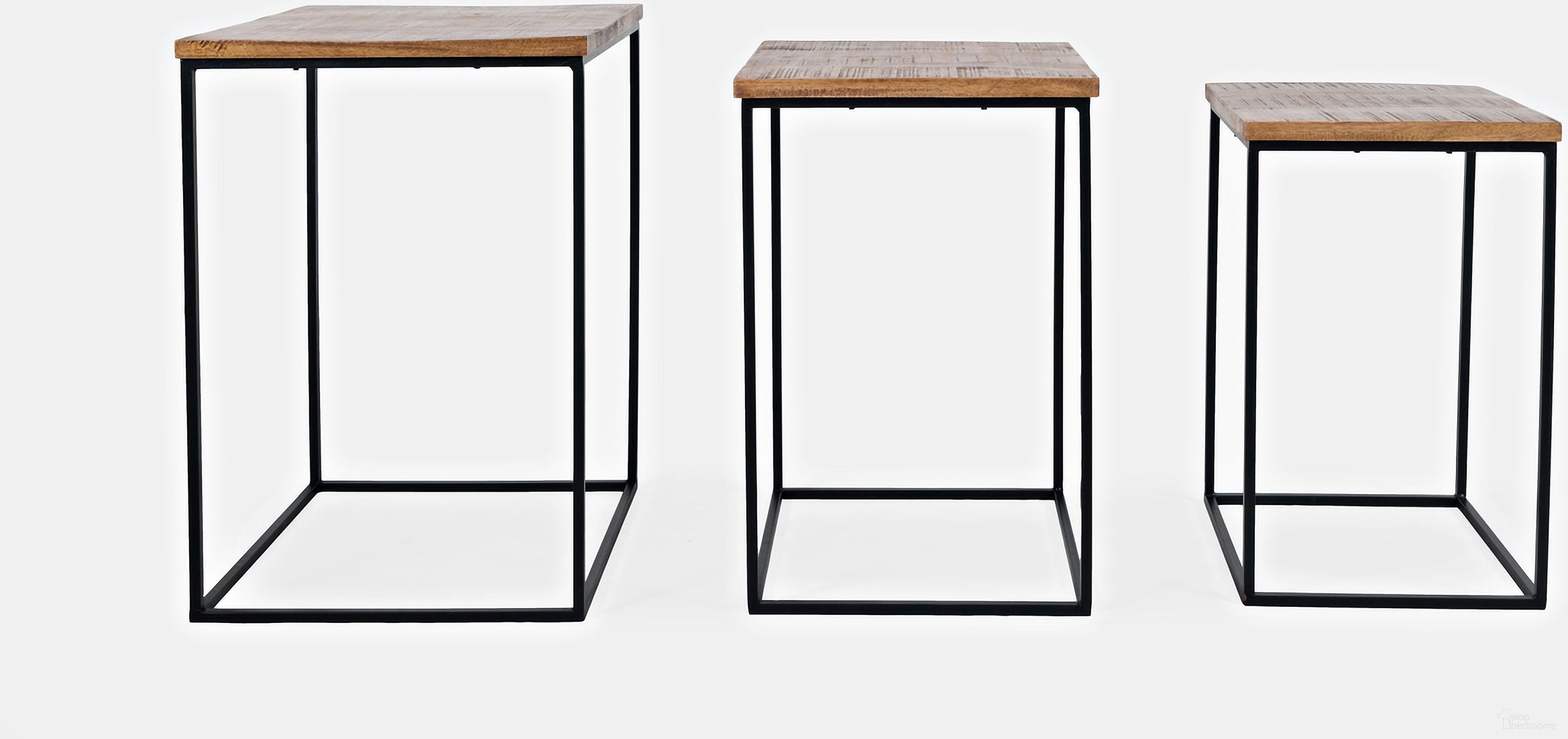 The appearance of Brody Square Nesting End Tables Set of 3 In Rustic Brown designed by Jofran in the rustic / southwestern interior design. This rustic brown piece of furniture was selected by 1StopBedrooms from Global Archive Collection to add a touch of cosiness and style into your home. Sku: 2330-BRODYAM. Material: Mango.