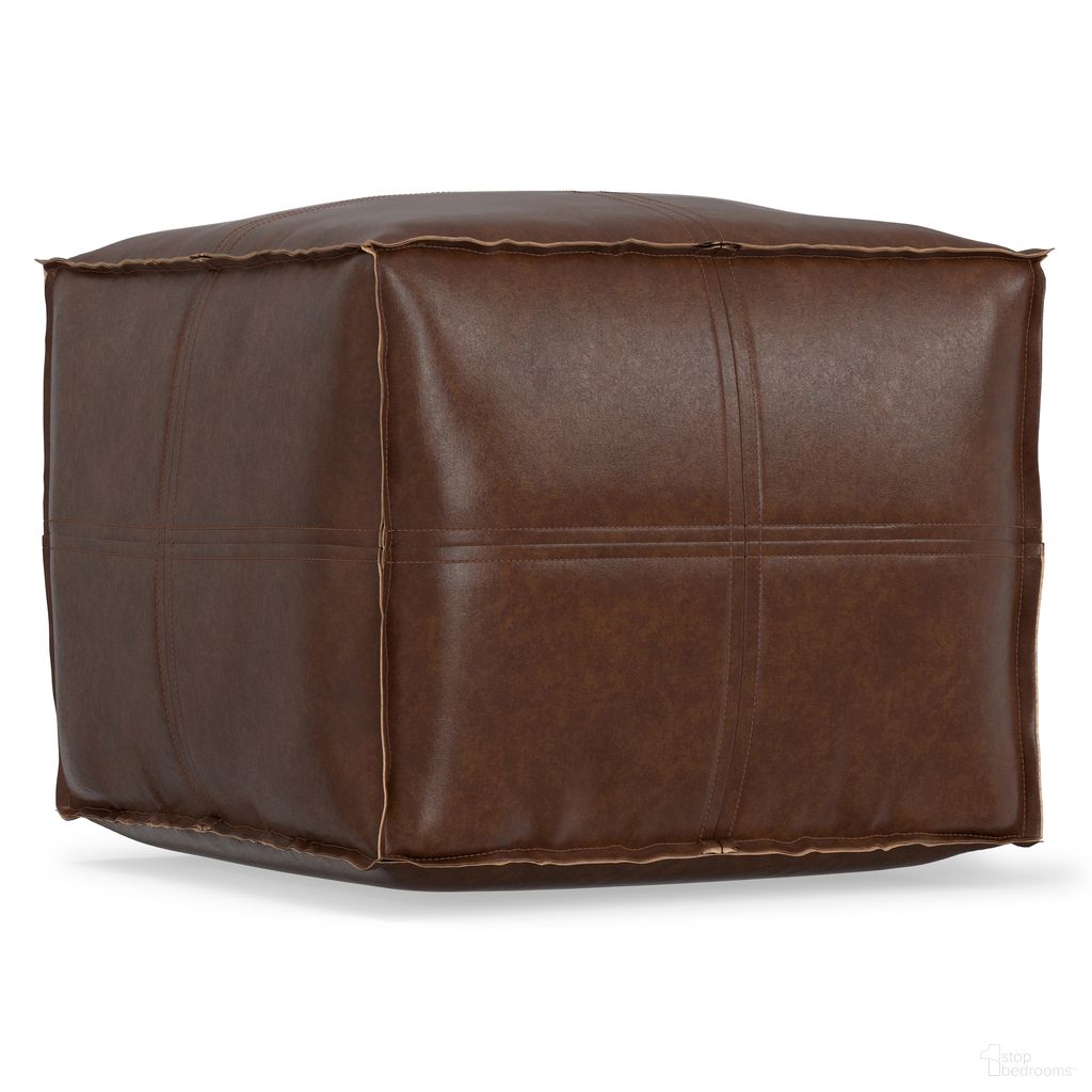 The appearance of Brody Square Pouf In Distressed Dark Brown designed by Simpli Home in the modern / contemporary interior design. This distressed dark brown piece of furniture was selected by 1StopBedrooms from Brody Collection to add a touch of cosiness and style into your home. Sku: AXCPF-14-DDB. Material: Faux Leather.