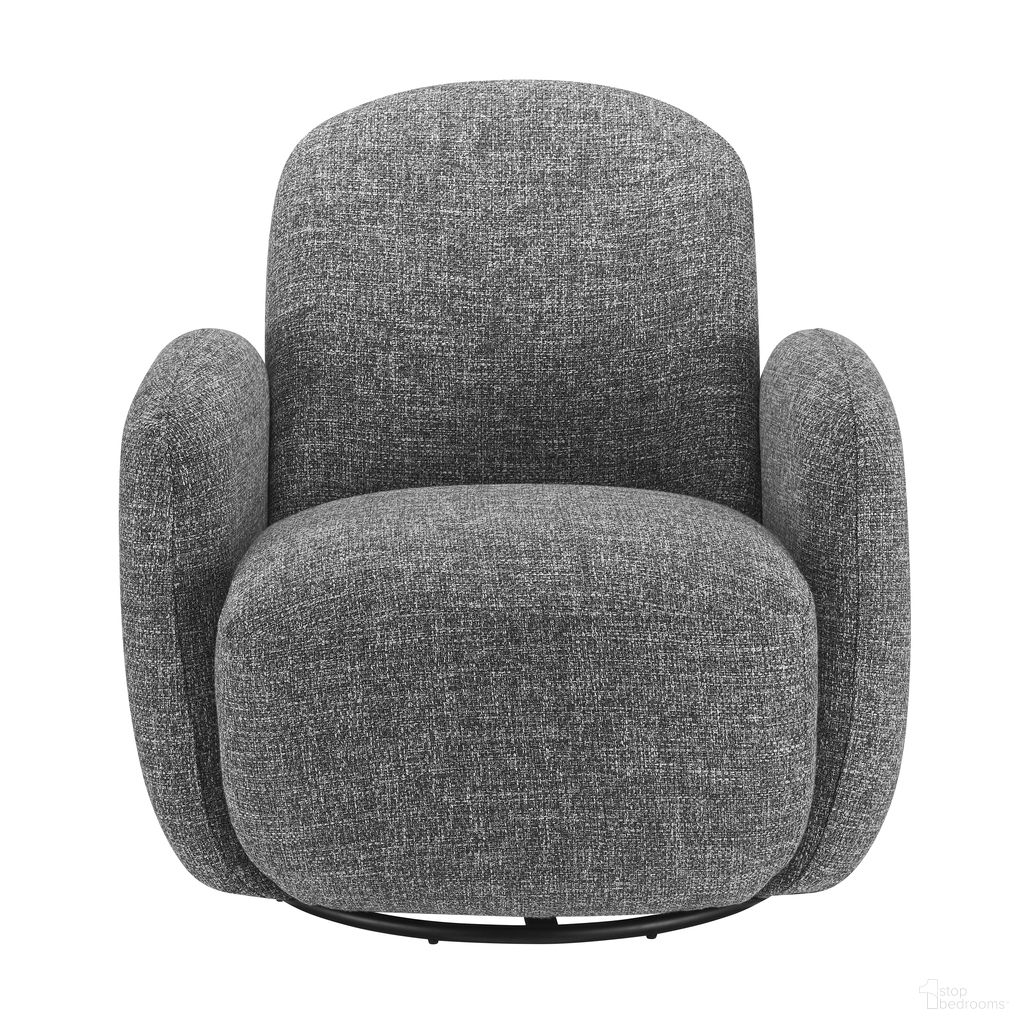 Brody Swivel Lounge Chair In Gray
