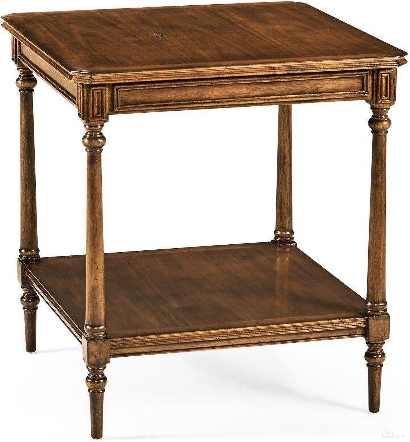 The appearance of Brompton Victorian Style Walnut Side Table designed by Jonathan Charles in the traditional interior design. This medium walnut piece of furniture was selected by 1StopBedrooms from Brompton Collection to add a touch of cosiness and style into your home. Sku: 494636-WAL. Material: Wood.