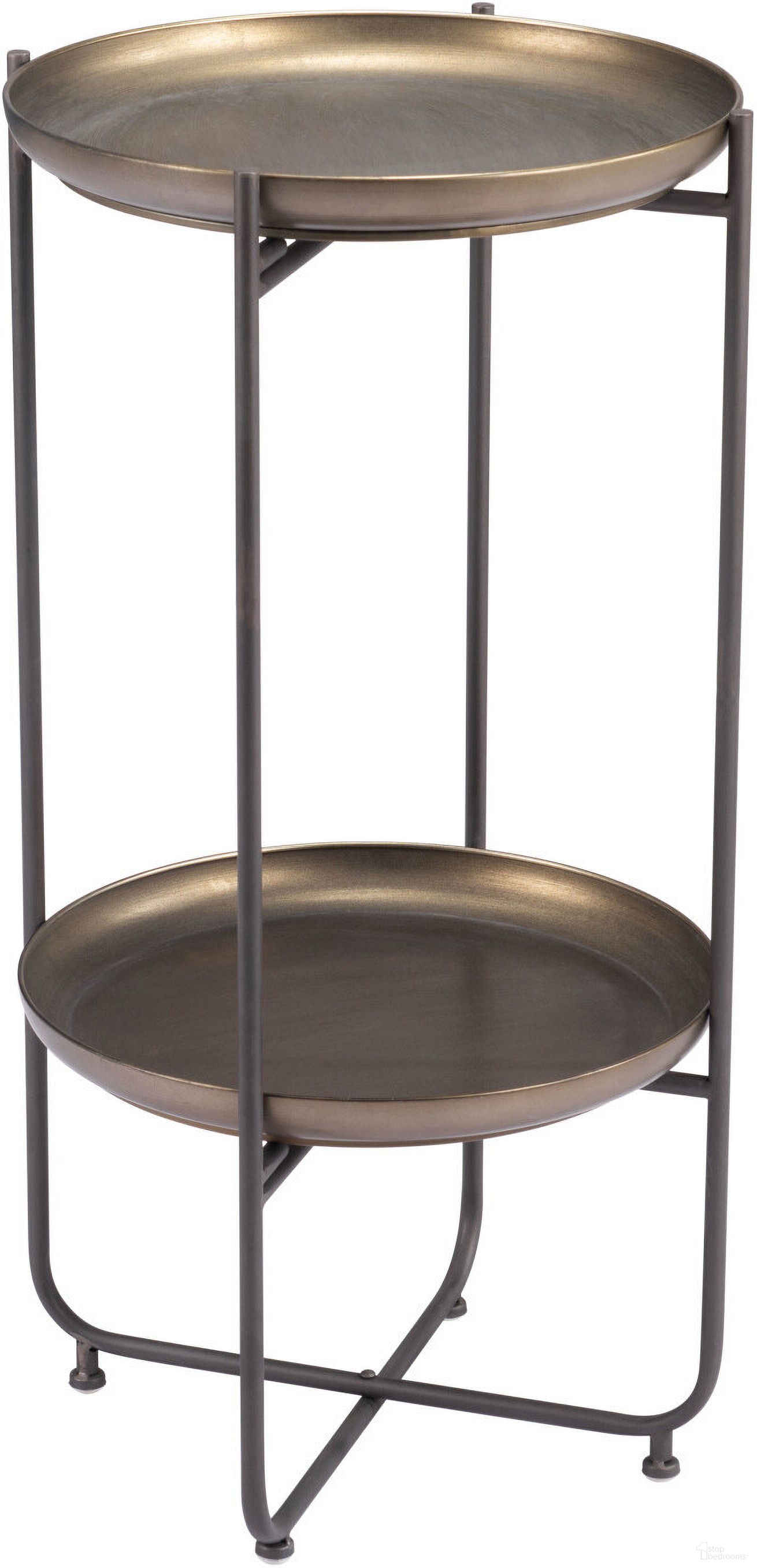 The appearance of Bronson Accent Table In Bronze designed by Zuo Modern in the modern / contemporary interior design. This bronze piece of furniture  was selected by 1StopBedrooms from Bronson Collection to add a touch of cosiness and style into your home. Sku: 109597. Material: Steel.