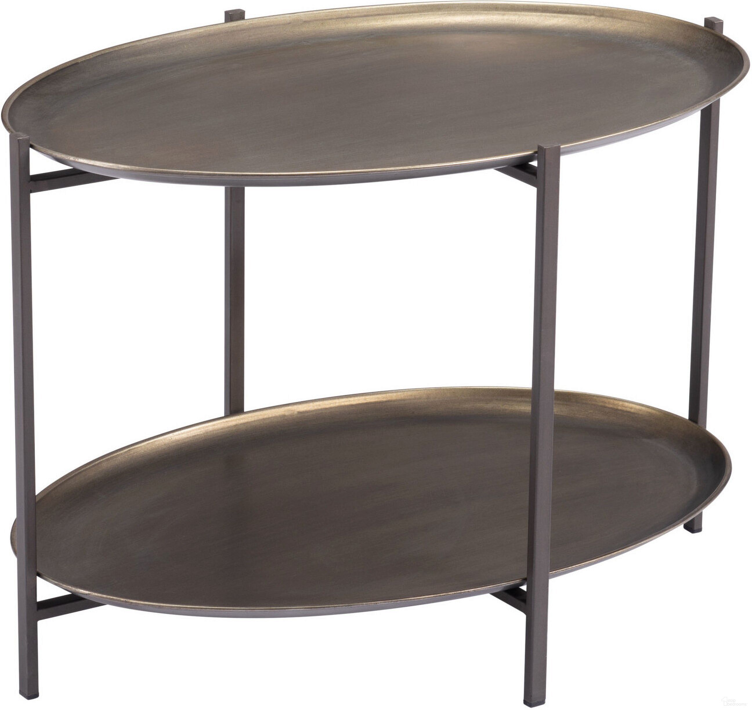 The appearance of Bronson Coffee Table In Bronze designed by Zuo Modern in the modern / contemporary interior design. This bronze piece of furniture  was selected by 1StopBedrooms from Bronson Collection to add a touch of cosiness and style into your home. Sku: 109598. Material: Steel.