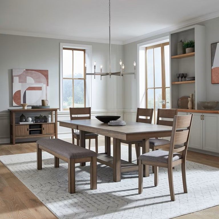 Brook Bay Dining Room Set In Sandstone