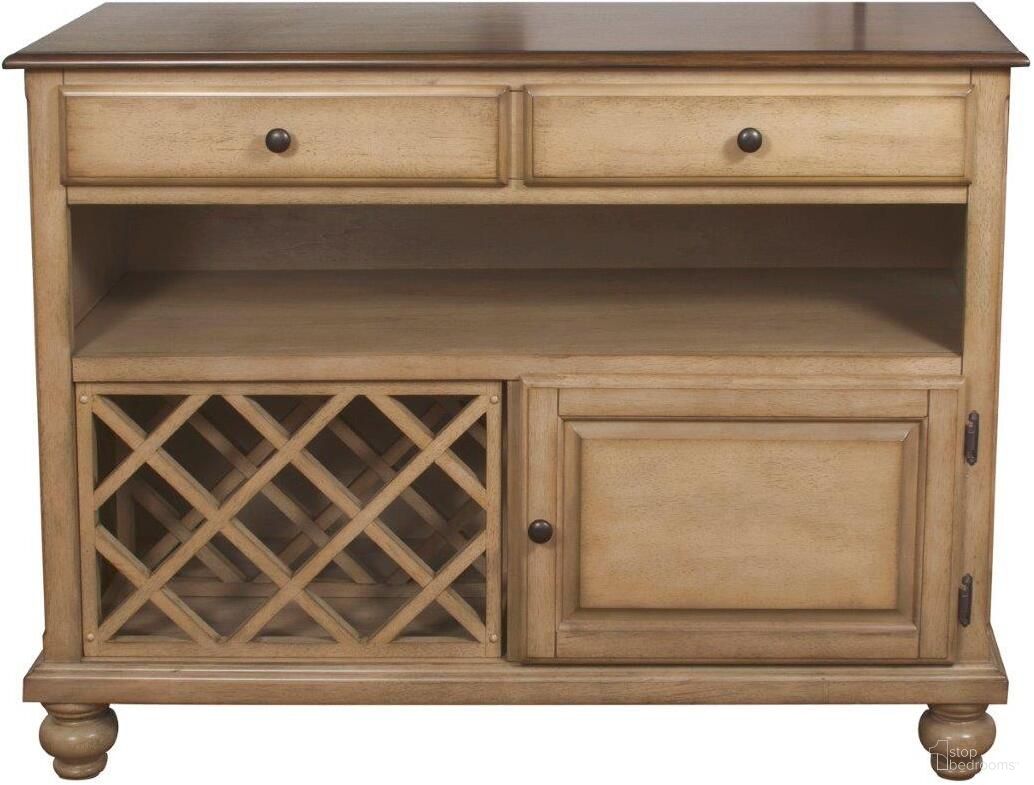The appearance of Brook Wine Storage Buffet Server designed by Sunset Trading in the modern / contemporary interior design. This two-tone brown piece of furniture was selected by 1StopBedrooms from Brook Collection to add a touch of cosiness and style into your home. Sku: DLU-BR-SER-PW. Material: Wood.