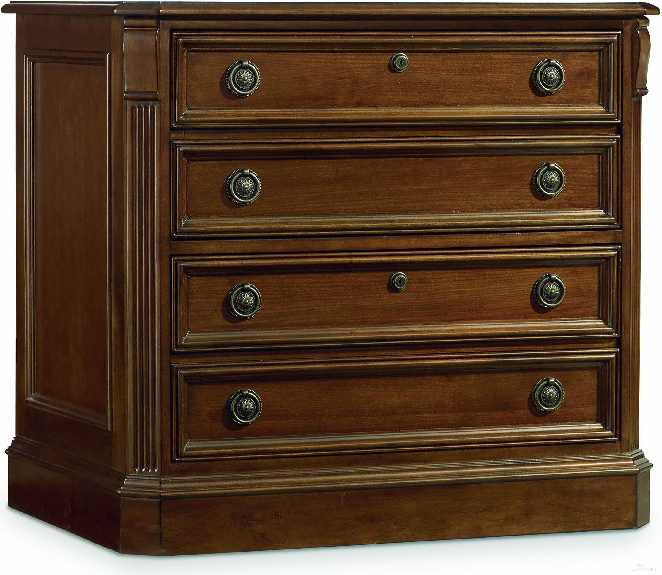 The appearance of Brookhaven Medium Wood Lateral File designed by Hooker in the traditional interior design. This medium wood piece of furniture  was selected by 1StopBedrooms from Brookhaven Collection to add a touch of cosiness and style into your home. Sku: 281-10-566. Material: Cherry Veneer.