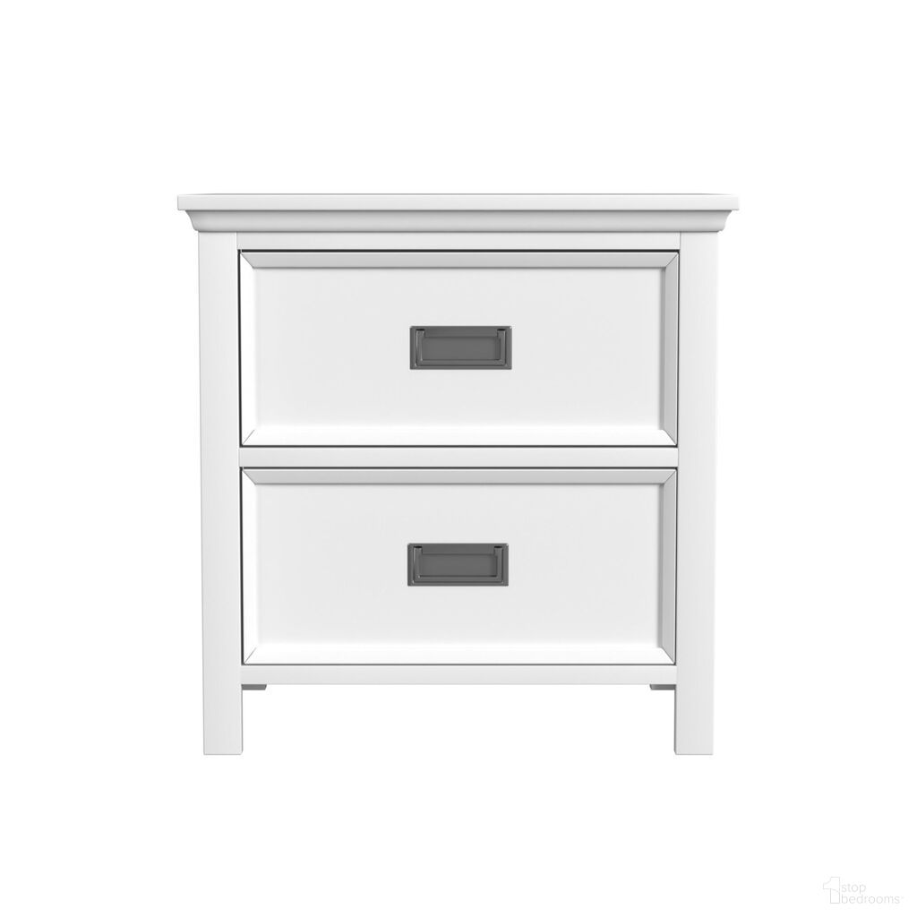 The appearance of Brooklyn Kids 2-Drawer Nightstand with USB In White designed by Picket House in the transitional interior design. This white piece of furniture was selected by 1StopBedrooms from Brooklyn Collection to add a touch of cosiness and style into your home. Sku: Y-15760-7-NS. Material: Oak.