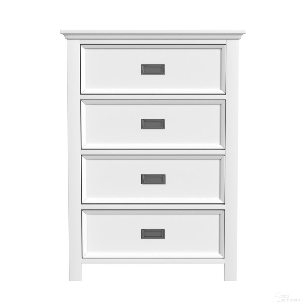 The appearance of Brooklyn Kids 4-Drawer Chest In White designed by Picket House in the transitional interior design. This white piece of furniture was selected by 1StopBedrooms from Brooklyn Collection to add a touch of cosiness and style into your home. Sku: Y-15760-7-CH. Material: Oak.