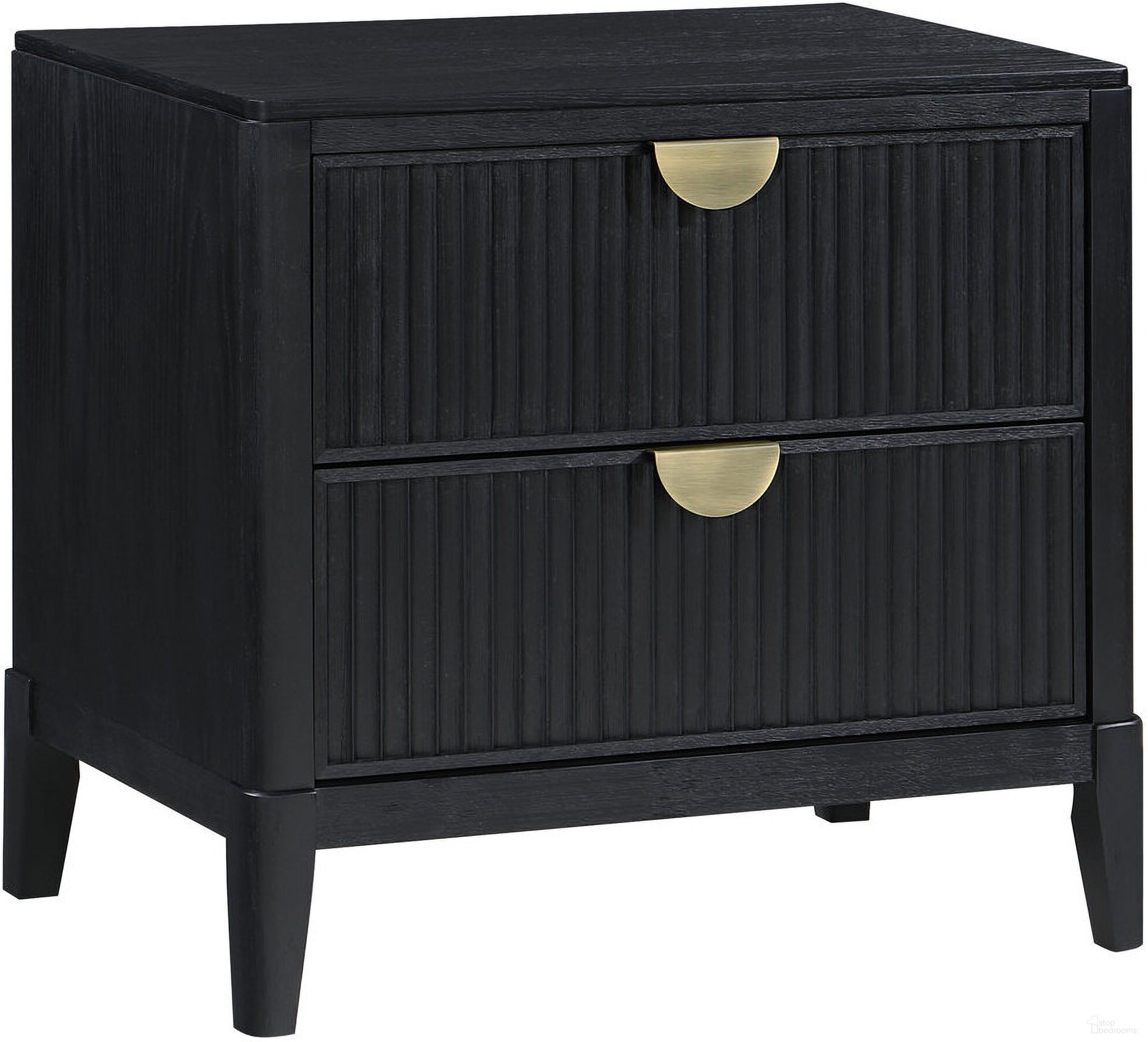 The appearance of Brookmead 2-Drawer Nightstand Black designed by Coaster in the transitional interior design. This black piece of furniture was selected by 1StopBedrooms from Brookmead Collection to add a touch of cosiness and style into your home. Sku: 224712. Material: Wood.