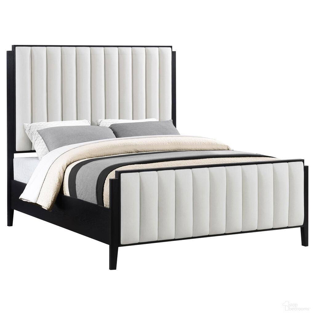 Brookmead 60 Inch Upholstered Eastern King Bed In Black