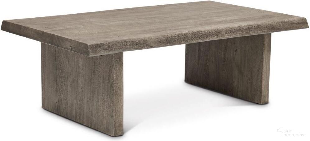 Brooks 48 Inch Coffee Table In Sandblasted Grey
