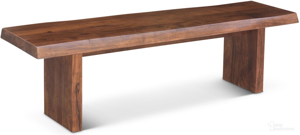 The appearance of Brooks 65 Inch Bench In Americano Frame designed by Urbia in the modern / contemporary interior design. This americano piece of furniture  was selected by 1StopBedrooms from Brooks Collection to add a touch of cosiness and style into your home. Sku: IL-BRO-BENCH-065AM. Material: Acacia Wood.