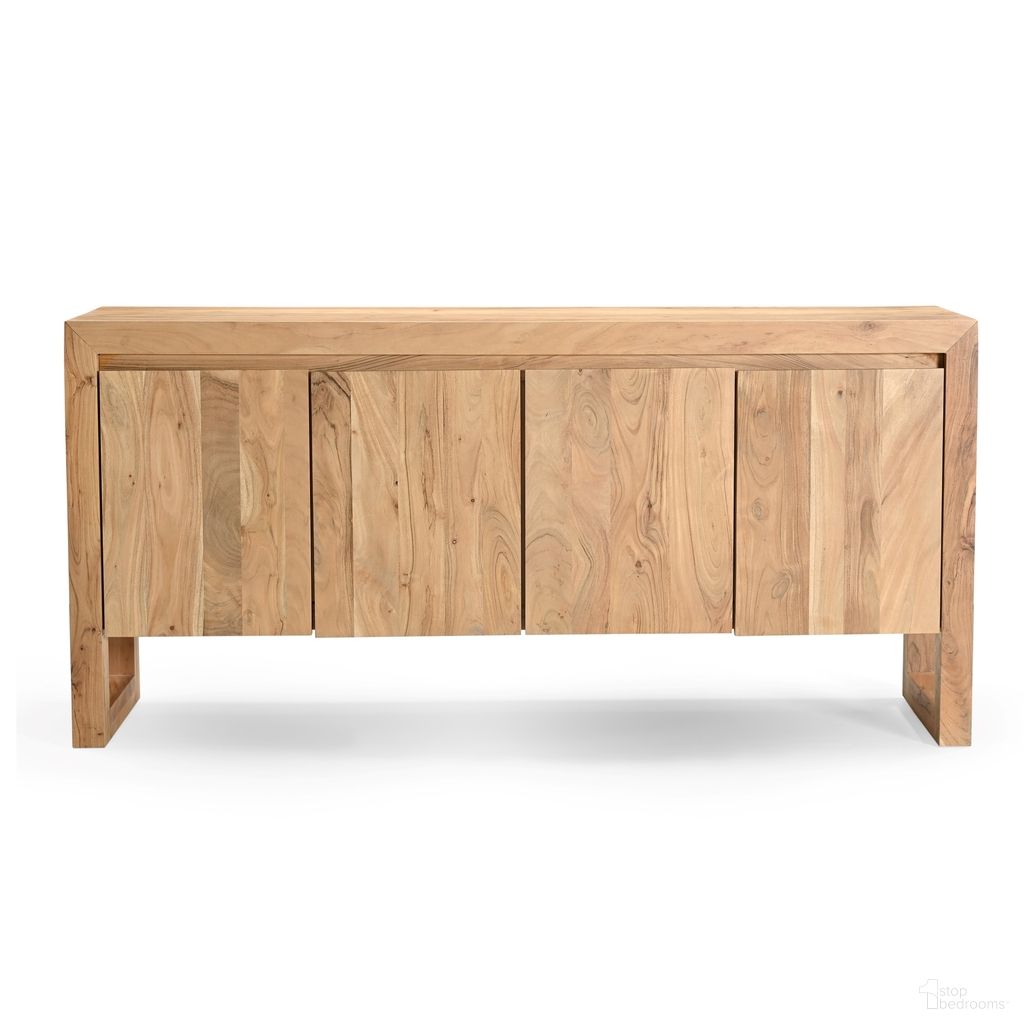 The appearance of Brooks Buffet In Teak designed by Urbia in the modern / contemporary interior design. This teak piece of furniture was selected by 1StopBedrooms from Brooks Collection to add a touch of cosiness and style into your home. Sku: IL-BRO-BUF-TK. Material: Acacia Wood.
