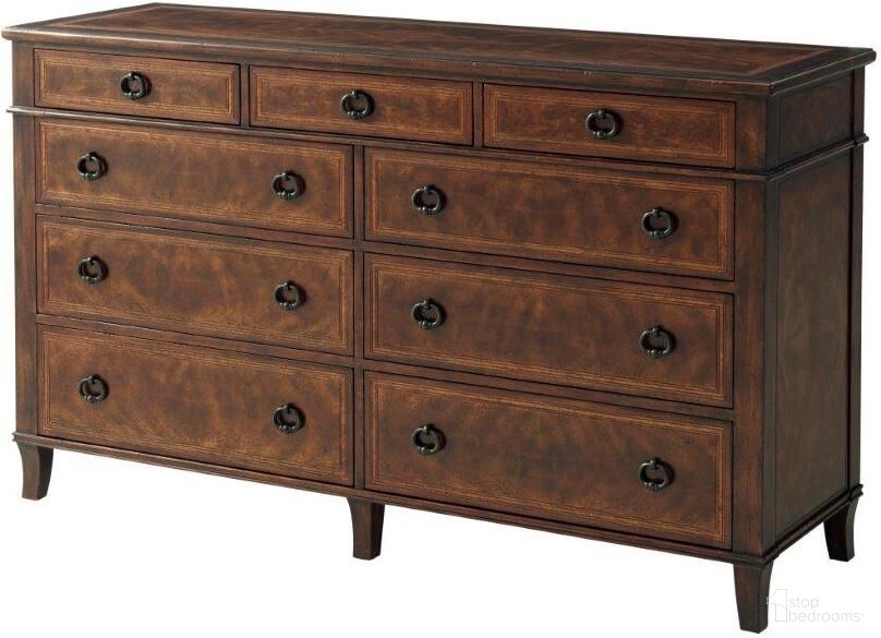 The appearance of Brooksby Dresser designed by Theodore Alexander in the traditional interior design. This  piece of furniture  was selected by 1StopBedrooms from Brooksby Collection to add a touch of cosiness and style into your home. Sku: 6005-491. Material: Wood.