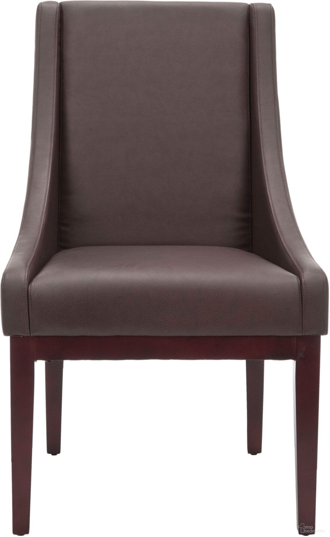 The appearance of Brown Leather Sloping Armchair designed by Safavieh in the country / farmhouse interior design. This brown piece of furniture was selected by 1StopBedrooms from Brown Collection to add a touch of cosiness and style into your home. Sku: MCR4500C. Material: Wood.