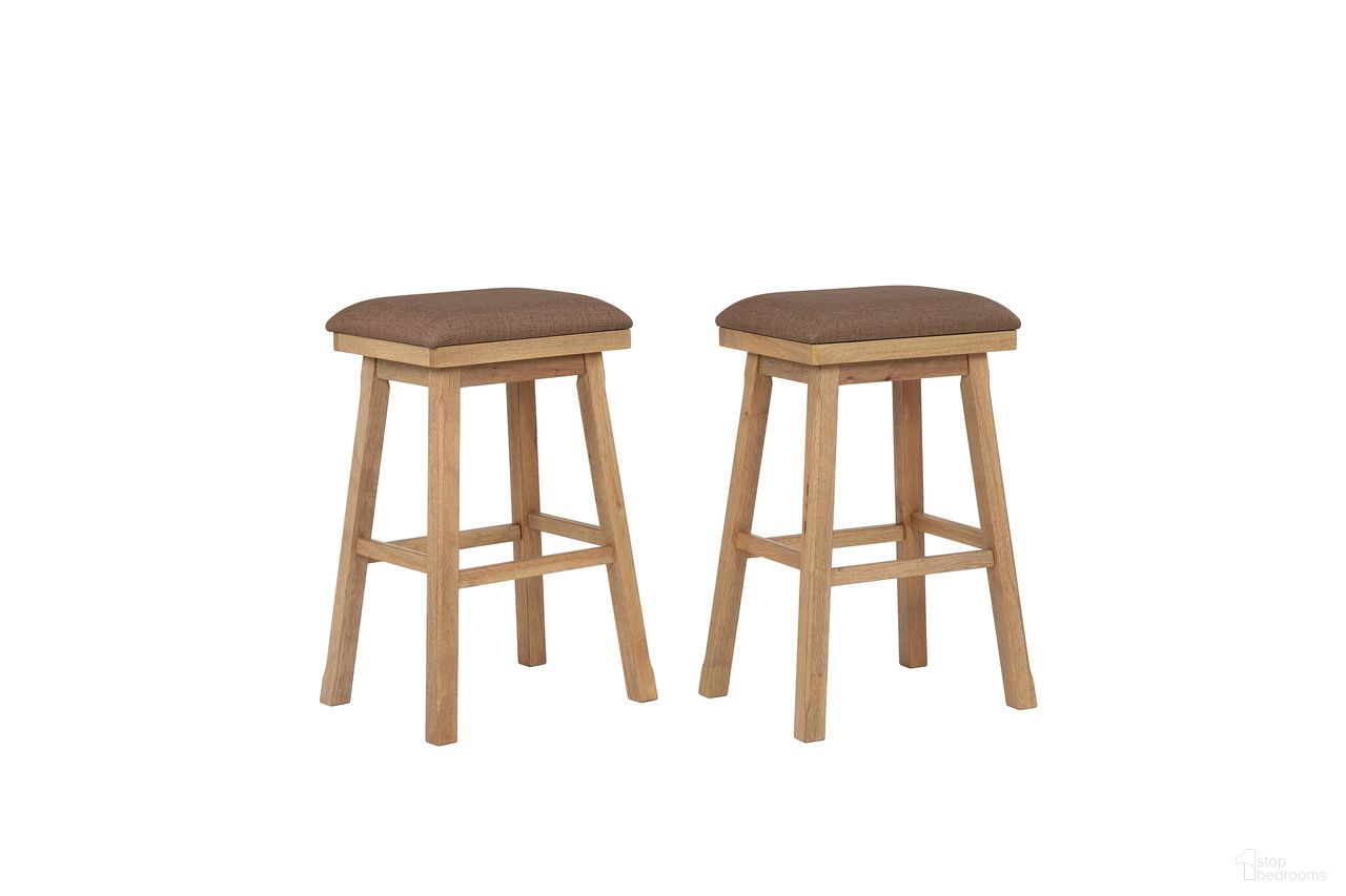 The appearance of Brownstone 30 In Seat Height Saddle Stool In Warm Brown designed by ECI in the modern / contemporary interior design. This warm brown piece of furniture was selected by 1StopBedrooms from Brownstone Collection to add a touch of cosiness and style into your home. Sku: S0600-77-SS30. Material: Hardwood.