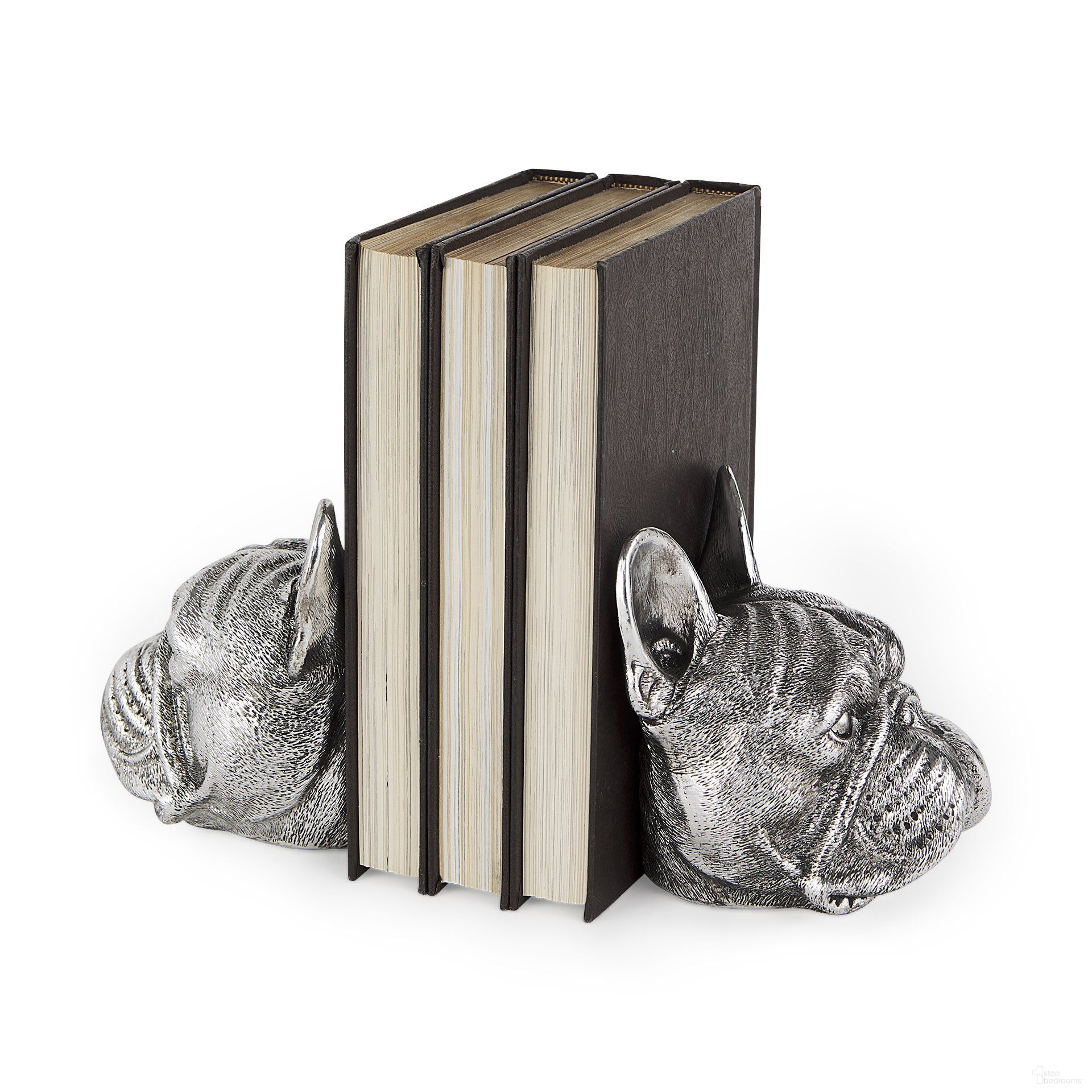 The appearance of Bruno 5 x 5 Inch American Bulldog Bookends Set of 2 In Silver designed by Mercana in the modern / contemporary interior design. This silver piece of furniture was selected by 1StopBedrooms from Bruno Collection to add a touch of cosiness and style into your home. Sku: 68925. Material: Metal.