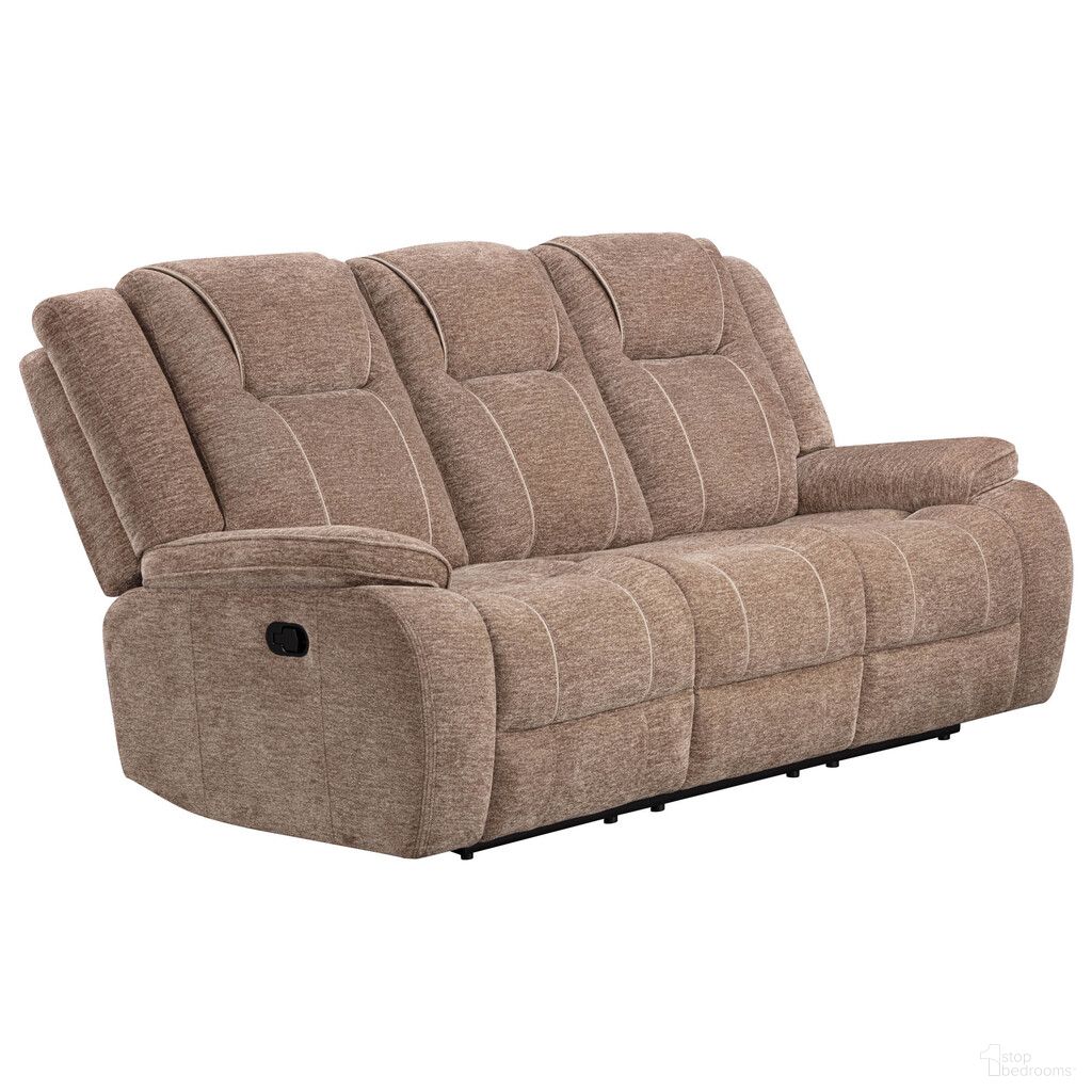 Bruno Manual Sofa In Plush Tobacco