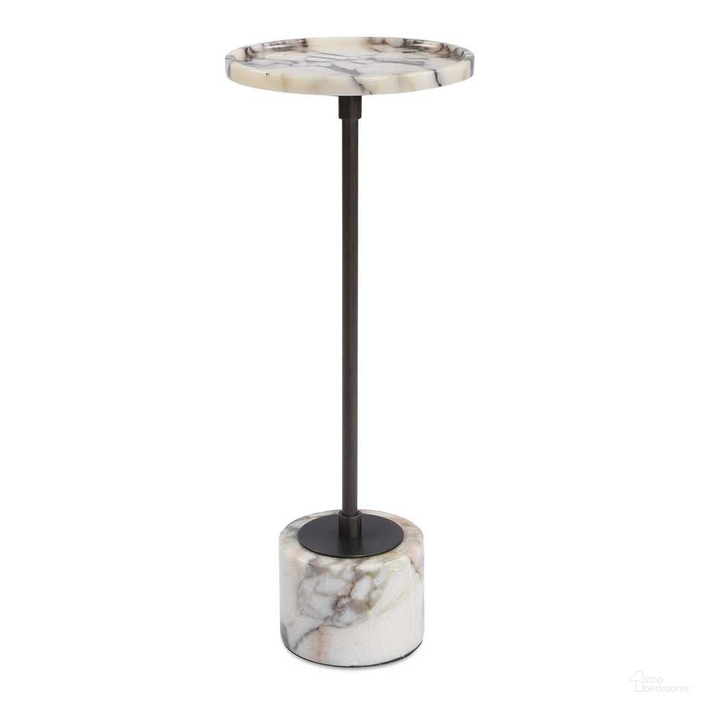 The appearance of Brunson Drink Table In White and Bronze designed by Uttermost in the modern / contemporary interior design. This white/bronze piece of furniture  was selected by 1StopBedrooms from Brunson Collection to add a touch of cosiness and style into your home. Sku: 50356. Material: Metal.