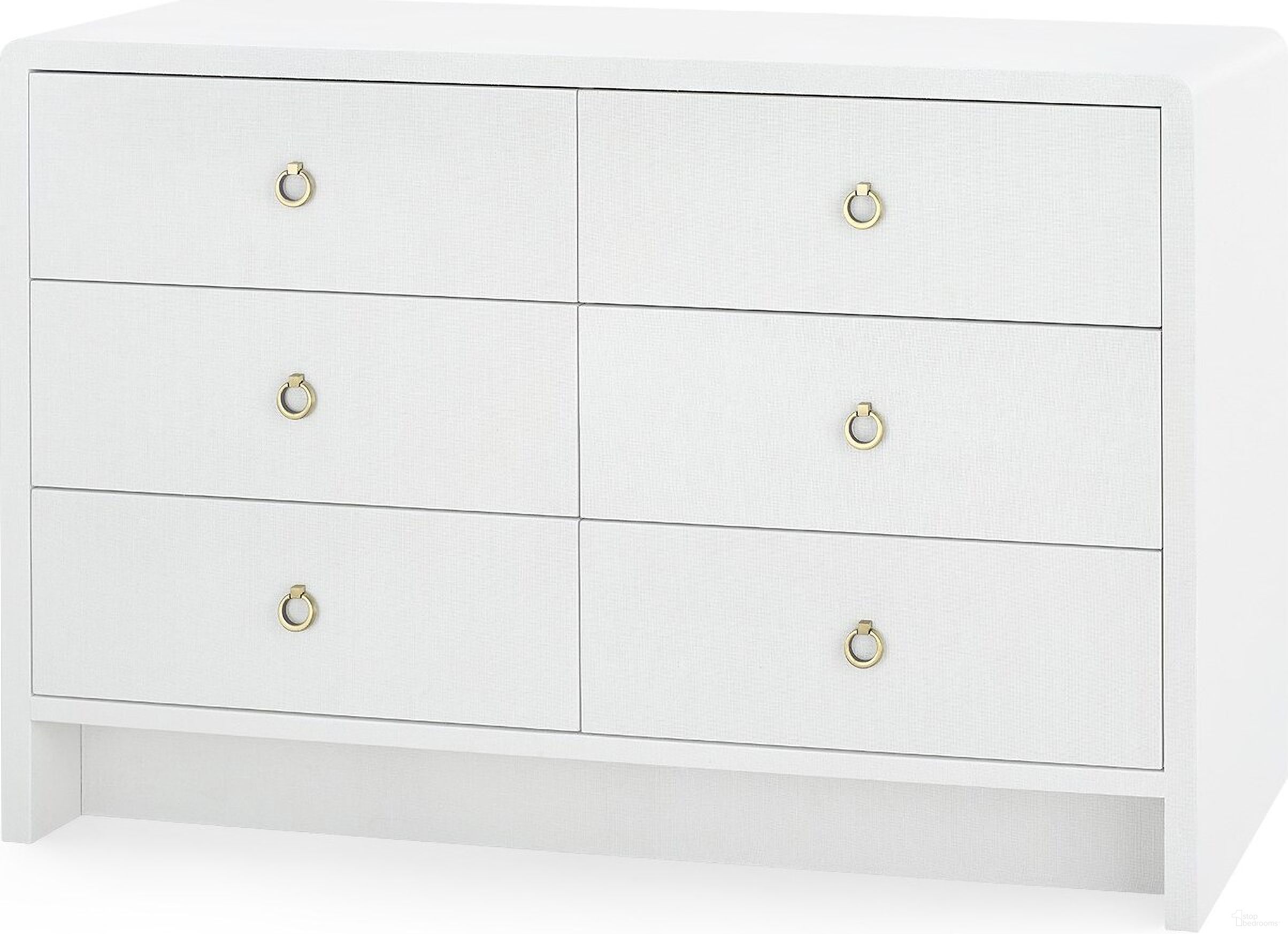 The appearance of Bryant Linen Extra Large 6-Drawer In Chiffon White designed by Villa & House in the transitional interior design. This white piece of furniture was selected by 1StopBedrooms from Bryant Collection to add a touch of cosiness and style into your home. Sku: BRY-250-5199. Material: Linen.