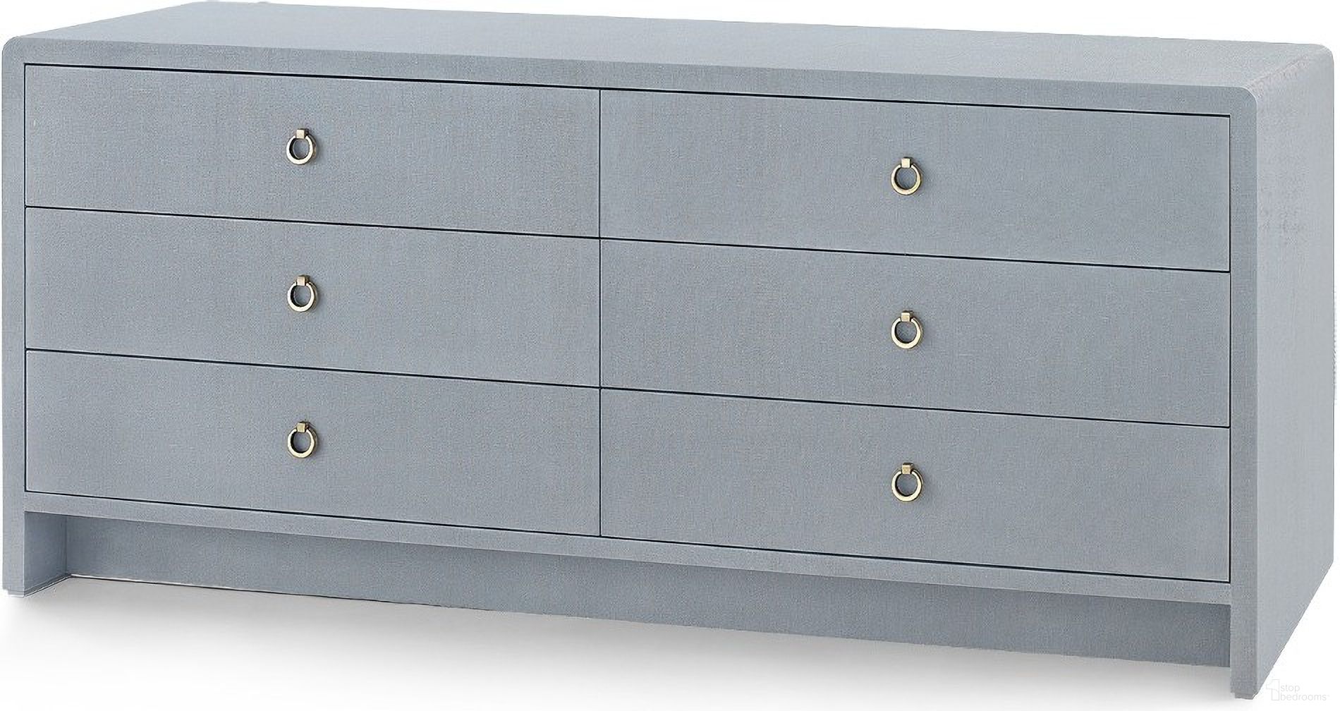 The appearance of Bryant Linen Extra Wide Large 6-Drawer In Winter Gray designed by Villa & House in the transitional interior design. This gray piece of furniture was selected by 1StopBedrooms from Bryant Collection to add a touch of cosiness and style into your home. Sku: BRY-260-5196. Material: Linen.