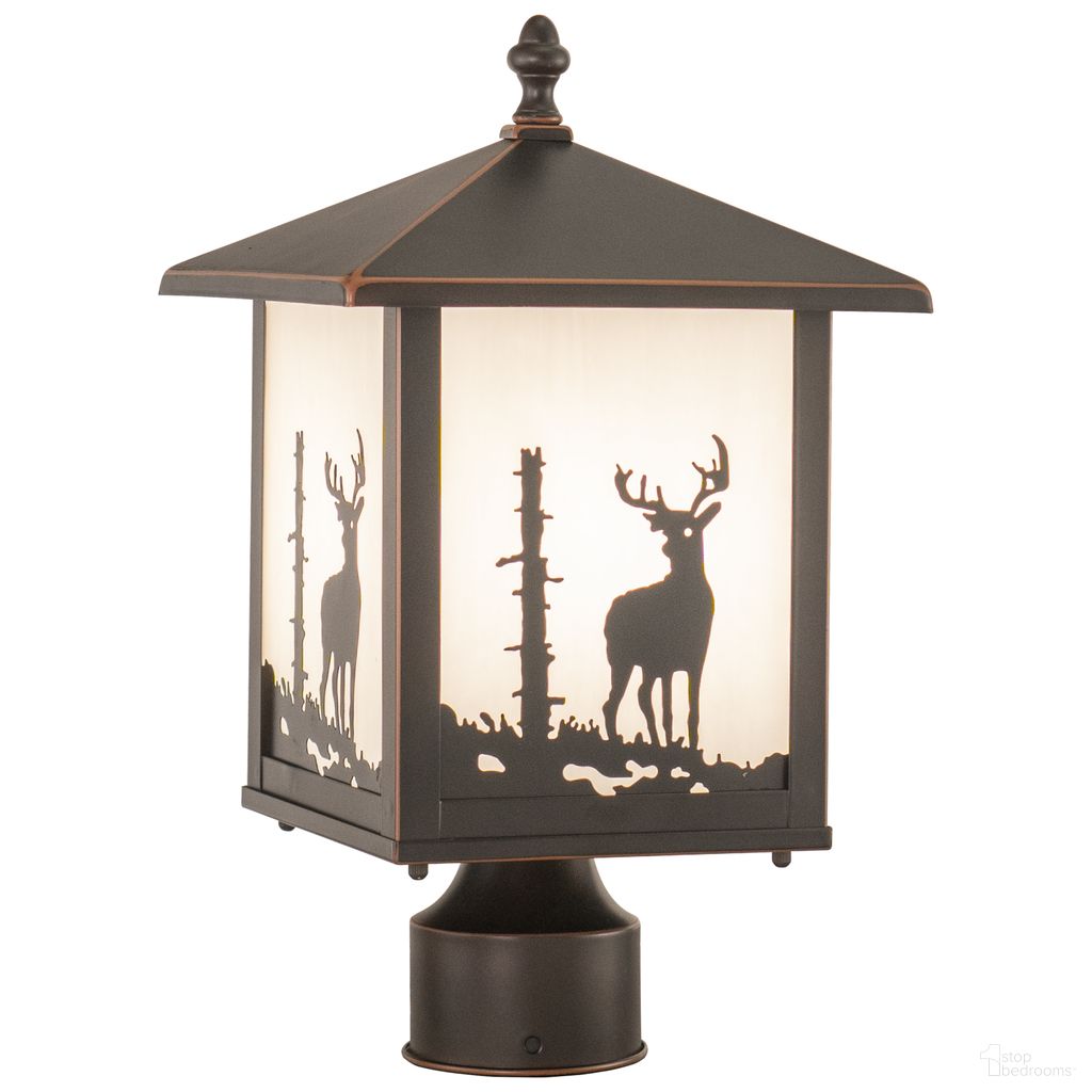 The appearance of Bryce 8 Inch Deer Outdoor Post Light In Burnished Bronze designed by Vaxcel in the rustic / southwestern interior design. This burnished bronze piece of furniture was selected by 1StopBedrooms from Bryce Collection to add a touch of cosiness and style into your home. Sku: OP33585BBZ. Material: Steel.