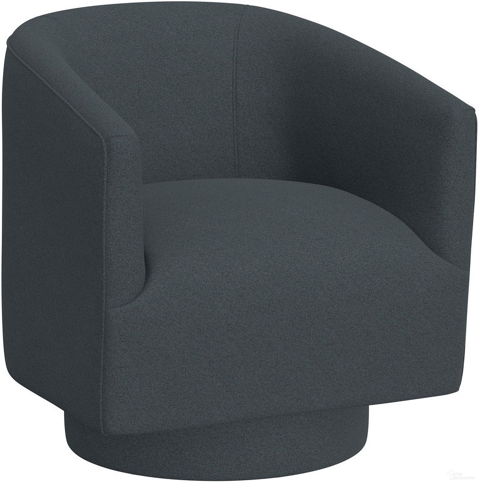 The appearance of Brylee Swivel Accent Chair In Midnight Blue designed by Emerald Home Furnishings in the modern / contemporary interior design. This midnight blue piece of furniture was selected by 1StopBedrooms from Brylee Collection to add a touch of cosiness and style into your home. Sku: U3040-04-24. Material: Wood.
