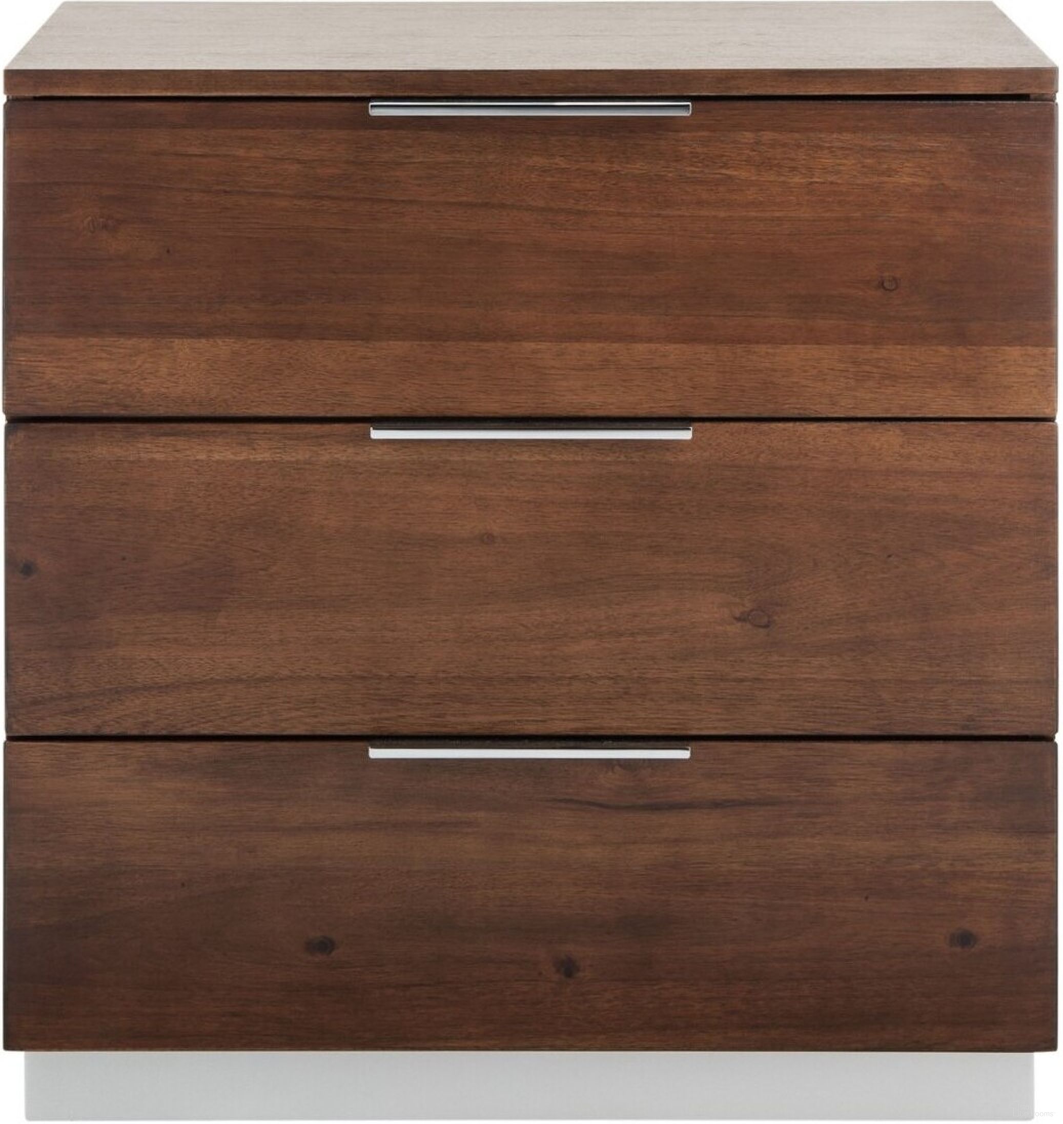 Brylin 3 Drawer Nightstand in Walnut