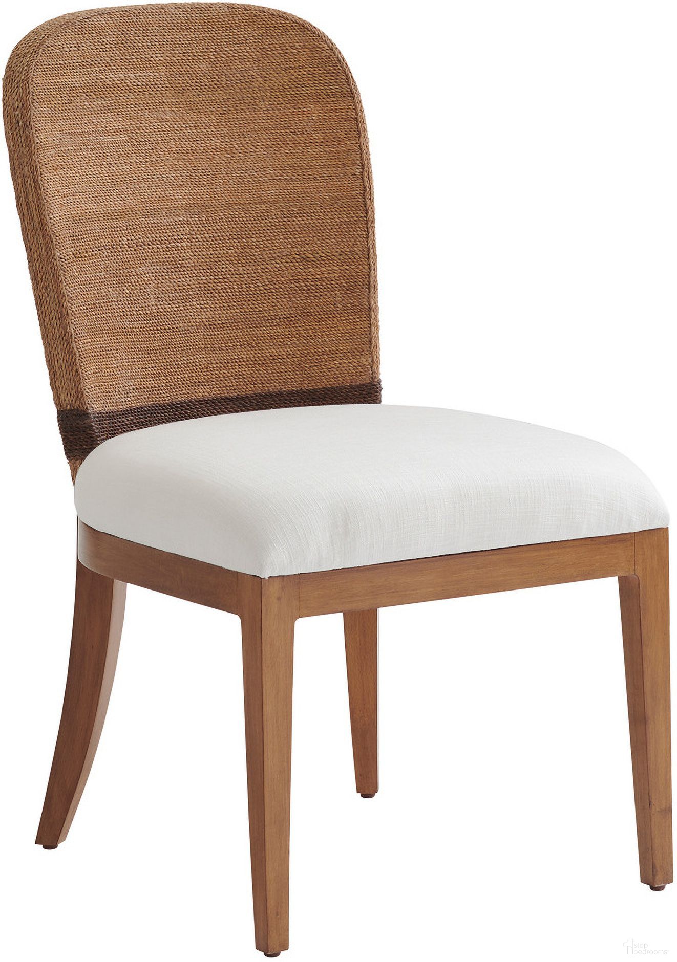 The appearance of Palm Desert Bryson Woven Side Chair In Sonoran designed by Tommy Bahama in the modern / contemporary interior design. This sonoran piece of furniture was selected by 1StopBedrooms from Palm Desert Collection to add a touch of cosiness and style into your home. Sku: 575-882-01. Material: Wood. Chair Type: Side Chair.