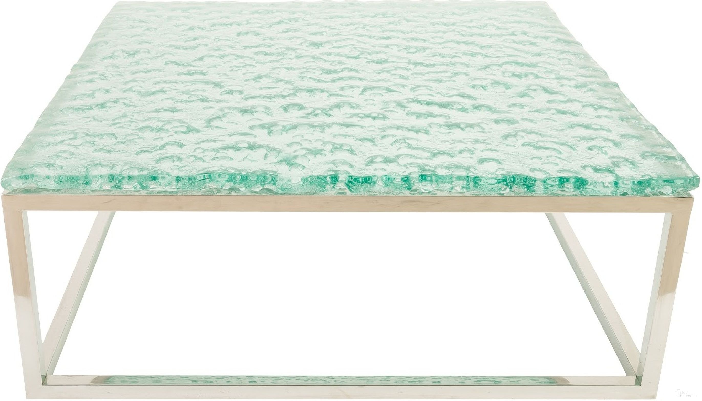 The appearance of Bubble Glass Coffee Table ID74368 designed by Phillips Collection in the modern / contemporary interior design. This turquoise piece of furniture  was selected by 1StopBedrooms from Bubble Collection to add a touch of cosiness and style into your home. Sku: ID74368. Material: Glass.