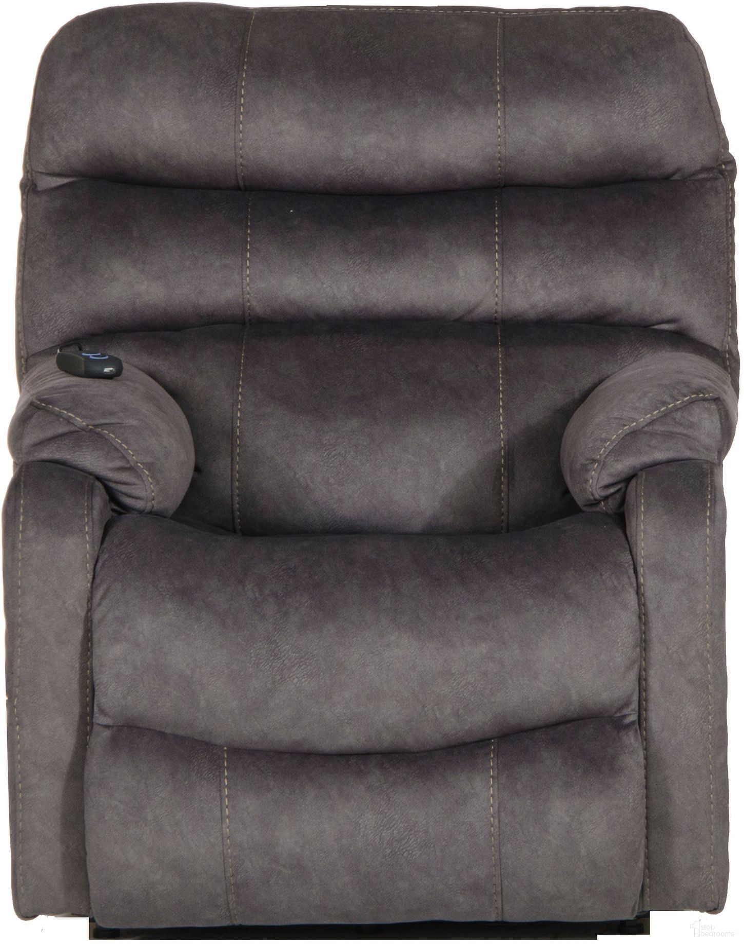 The appearance of Buckley Graphite Power Lift Recliner designed by Catnapper in the modern / contemporary interior design. This gray piece of furniture was selected by 1StopBedrooms from Buckley Collection to add a touch of cosiness and style into your home. Sku: 4864279228. Material: Fabric.