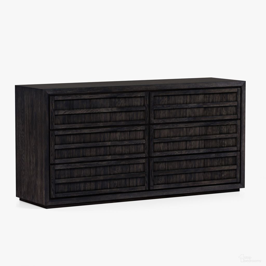 The appearance of Buddy 6-Drawer Dresser In Charcoal designed by Co. House Designs in the coastal interior design. This charcoal piece of furniture was selected by 1StopBedrooms from Buddy Collection to add a touch of cosiness and style into your home. Sku: CH-1001868-VN13-FN-BD-DR-CH-OS. Material: Oak.