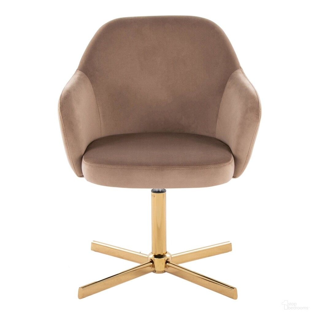 Buena Swivel Accent Chair In Brown