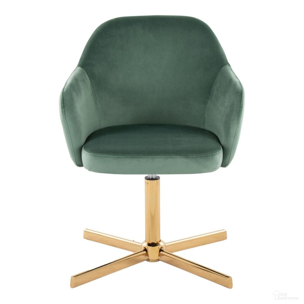 Buena Swivel Accent Chair In Green