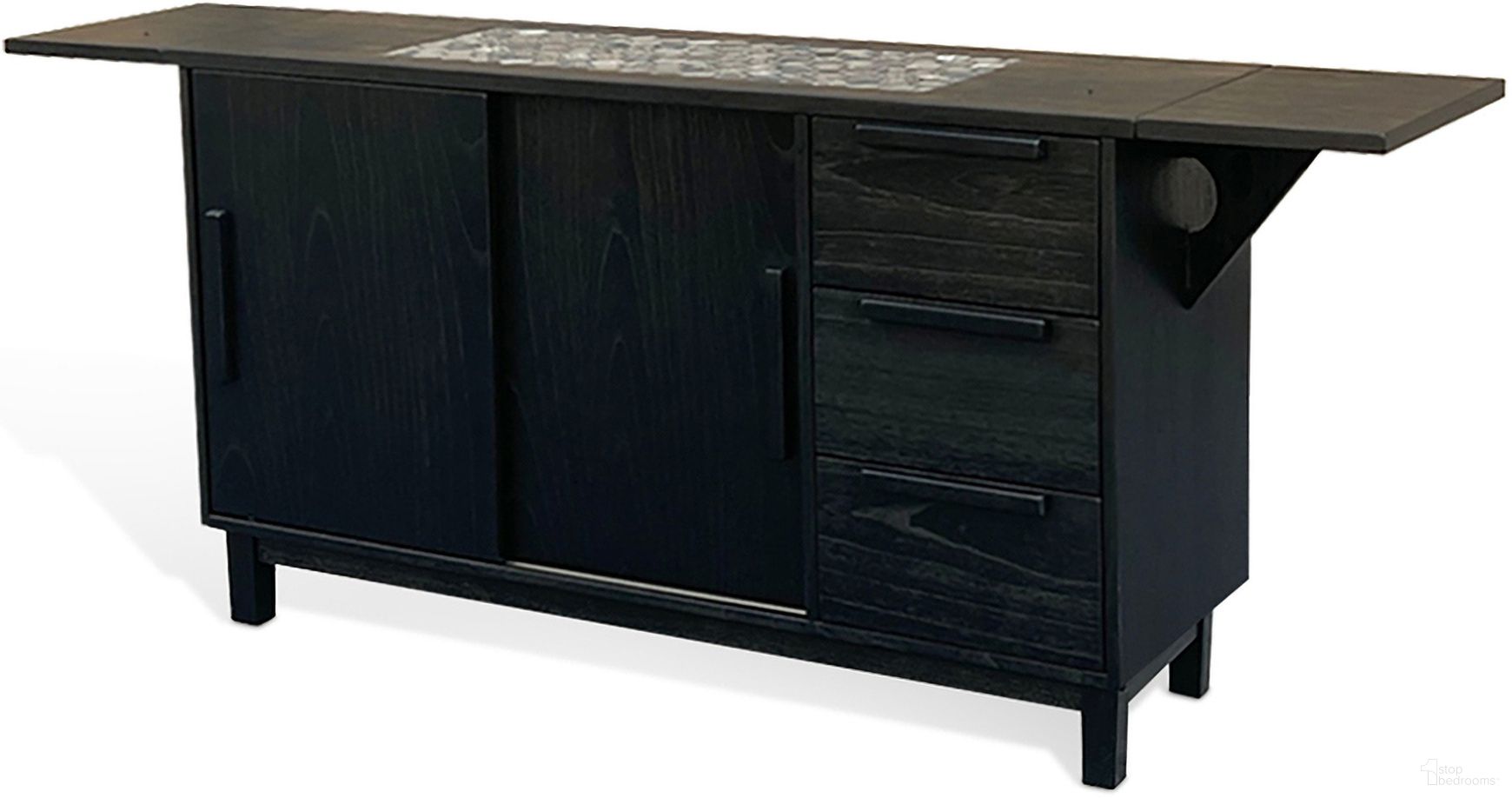 The appearance of Buffet with Tile Insert In Umbra designed by Sunny Designs in the modern / contemporary interior design. This umbra piece of furniture was selected by 1StopBedrooms from to add a touch of cosiness and style into your home. Sku: 1997UM. Material: Solid Wood.