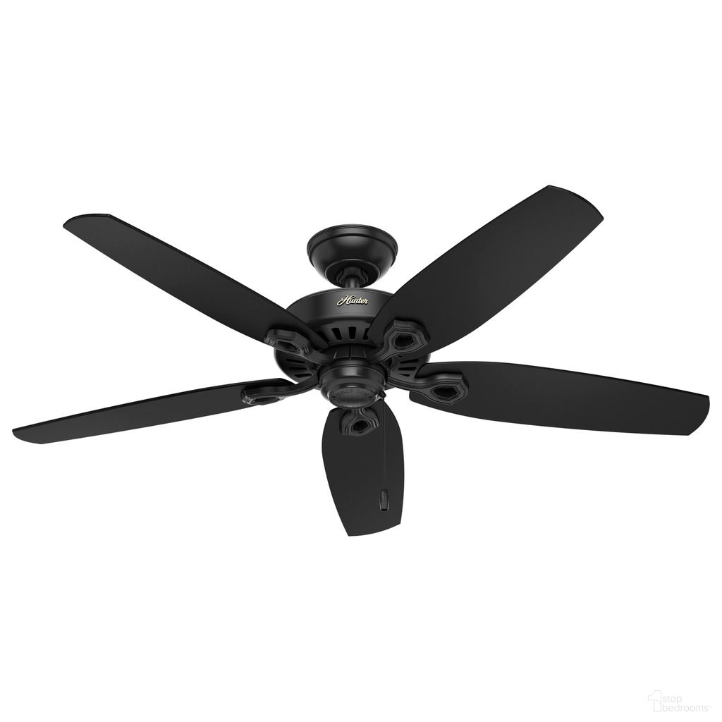 The appearance of Builder 52 Inch Damp Rated Ceiling Fan and Pull Chain In Matte Black designed by Hunter Fan in the traditional interior design. This matte black piece of furniture was selected by 1StopBedrooms from Builder Collection to add a touch of cosiness and style into your home. Sku: 53294. Material: Plywood.
