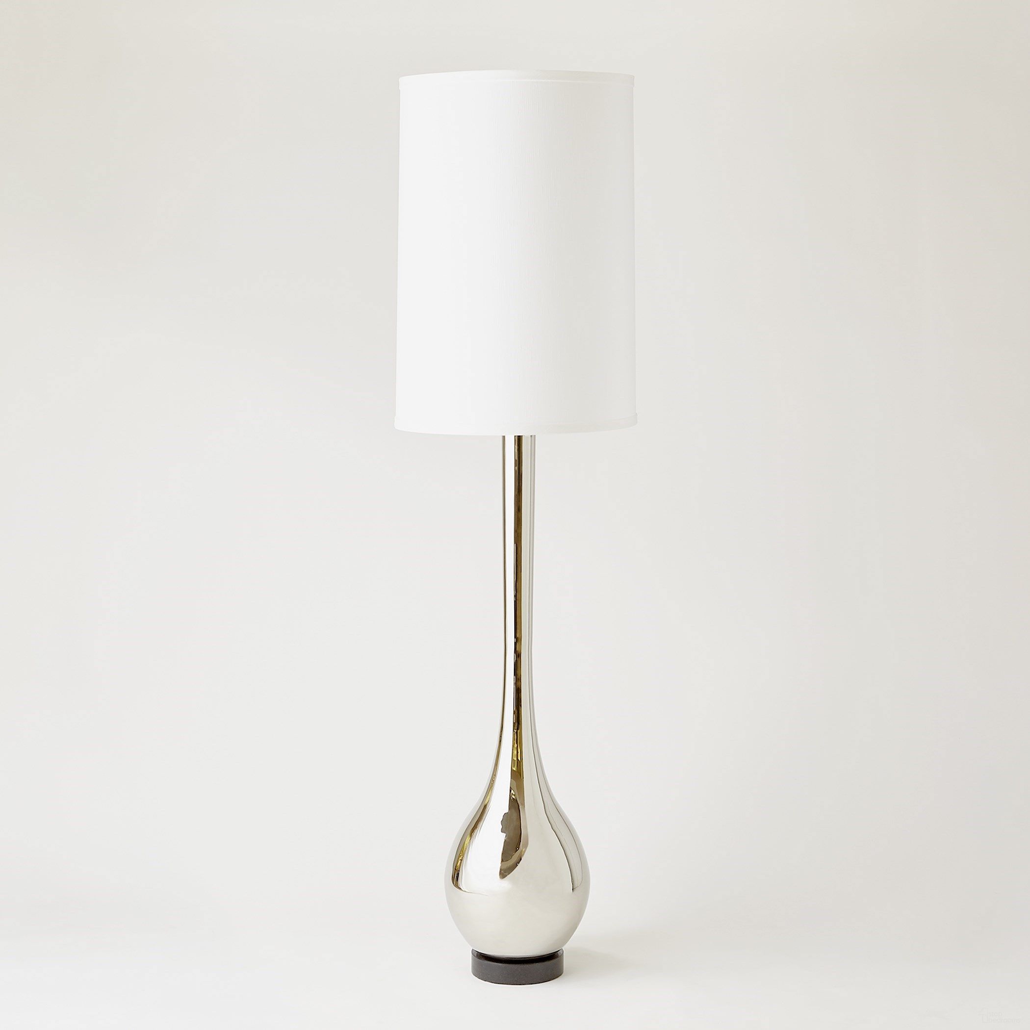 Bulb Floor Lamp In Nickel