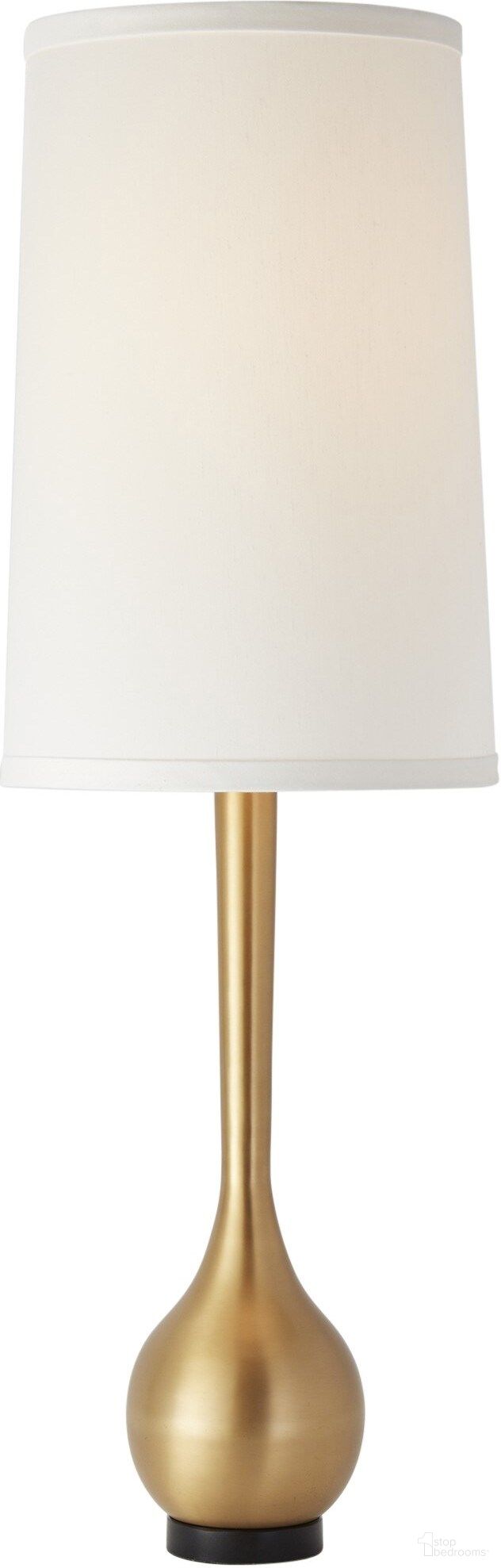 Bulb Vase Table Lamp In Brushed Brass