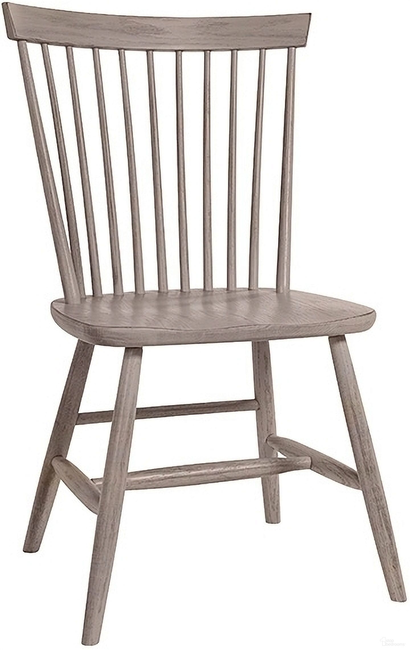 The appearance of Bungalow Dover Grey/Folkstone Desk Chair designed by Vaughan Bassett in the transitional interior design. This dove gray piece of furniture was selected by 1StopBedrooms from Bungalow Collection to add a touch of cosiness and style into your home. Sku: 741-007. Material: Solid Hardwood.
