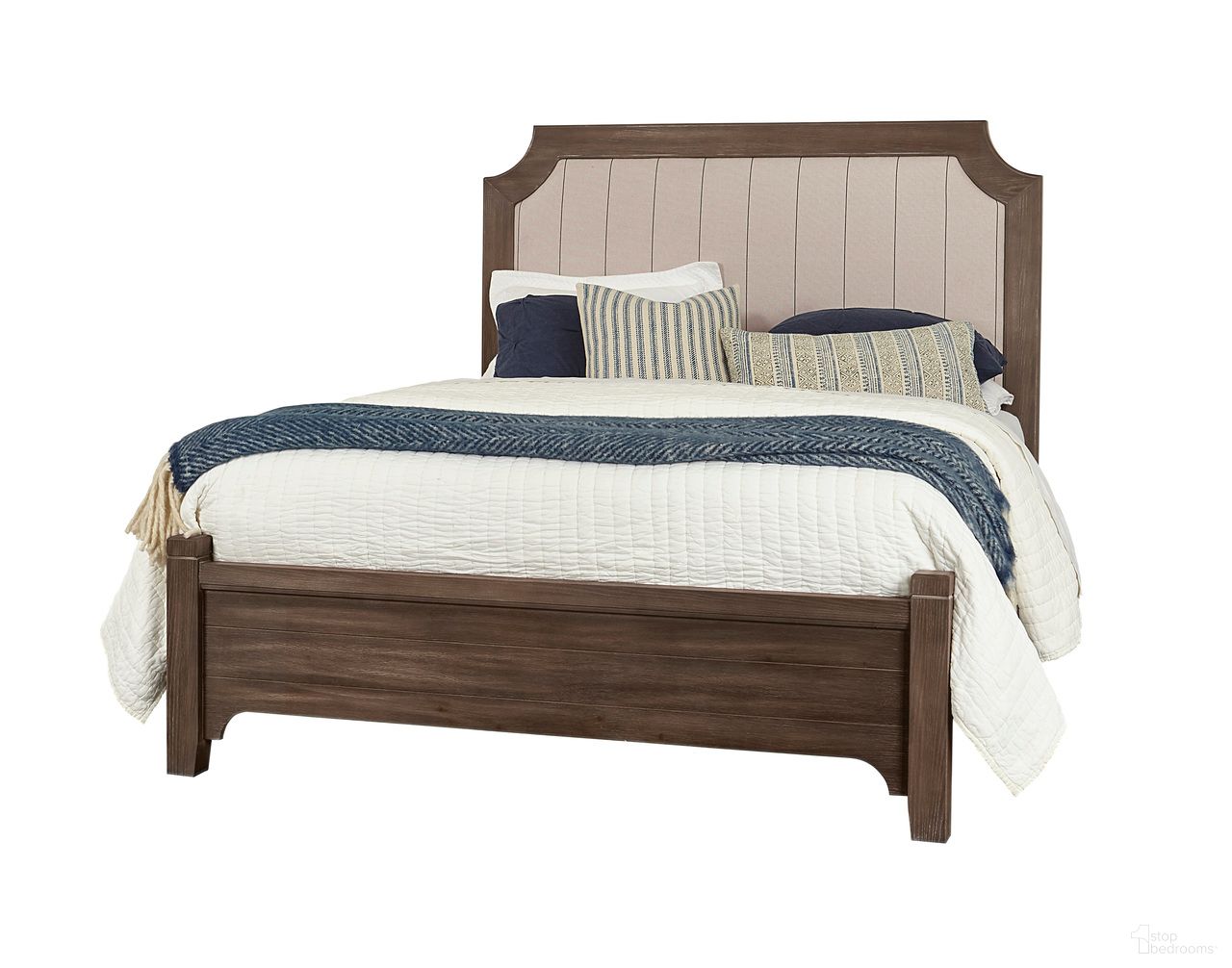 Bungalow King Upholstered Bed In Folkstone