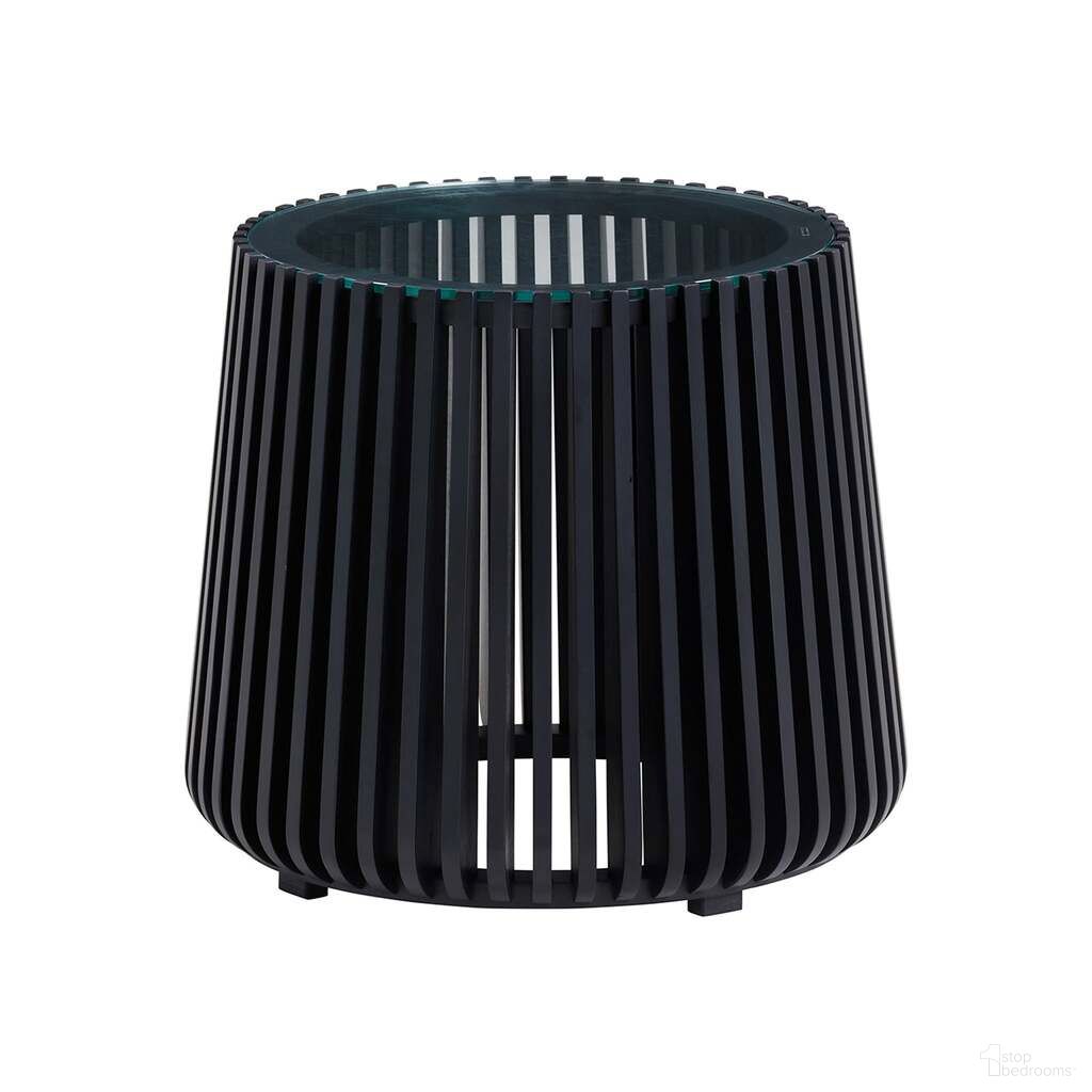 The appearance of Bungalow Side Table In Black designed by LH Imports in the modern / contemporary interior design. This black piece of furniture  was selected by 1StopBedrooms from Bungalow Collection to add a touch of cosiness and style into your home. Sku: BUM033-BLK. Material: Acacia Wood.