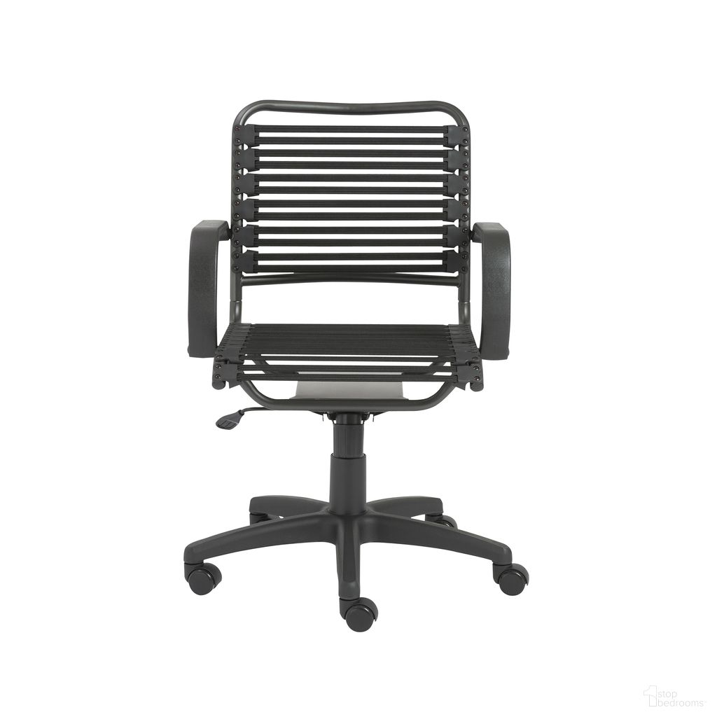 Bungie Flat Mid Back Office Chair In Black