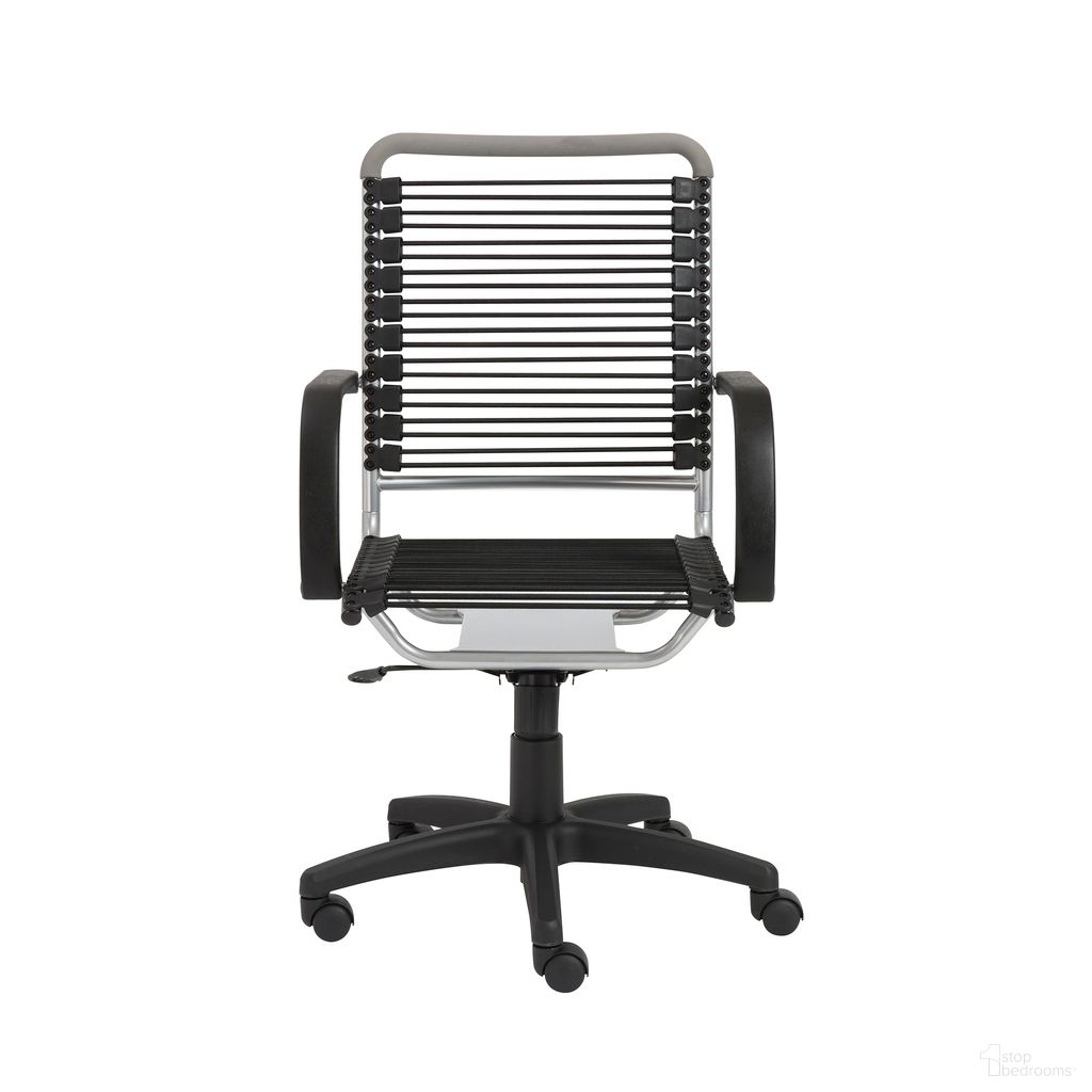 Bungie High Back Office Chair In Black and Aluminum