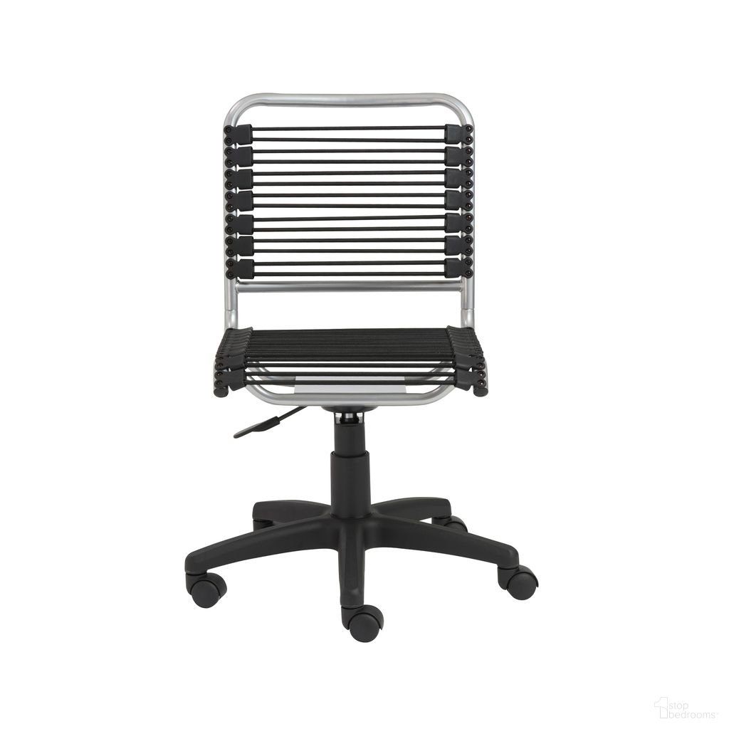 Bungie Low Back Office Chair In Black and Aluminum