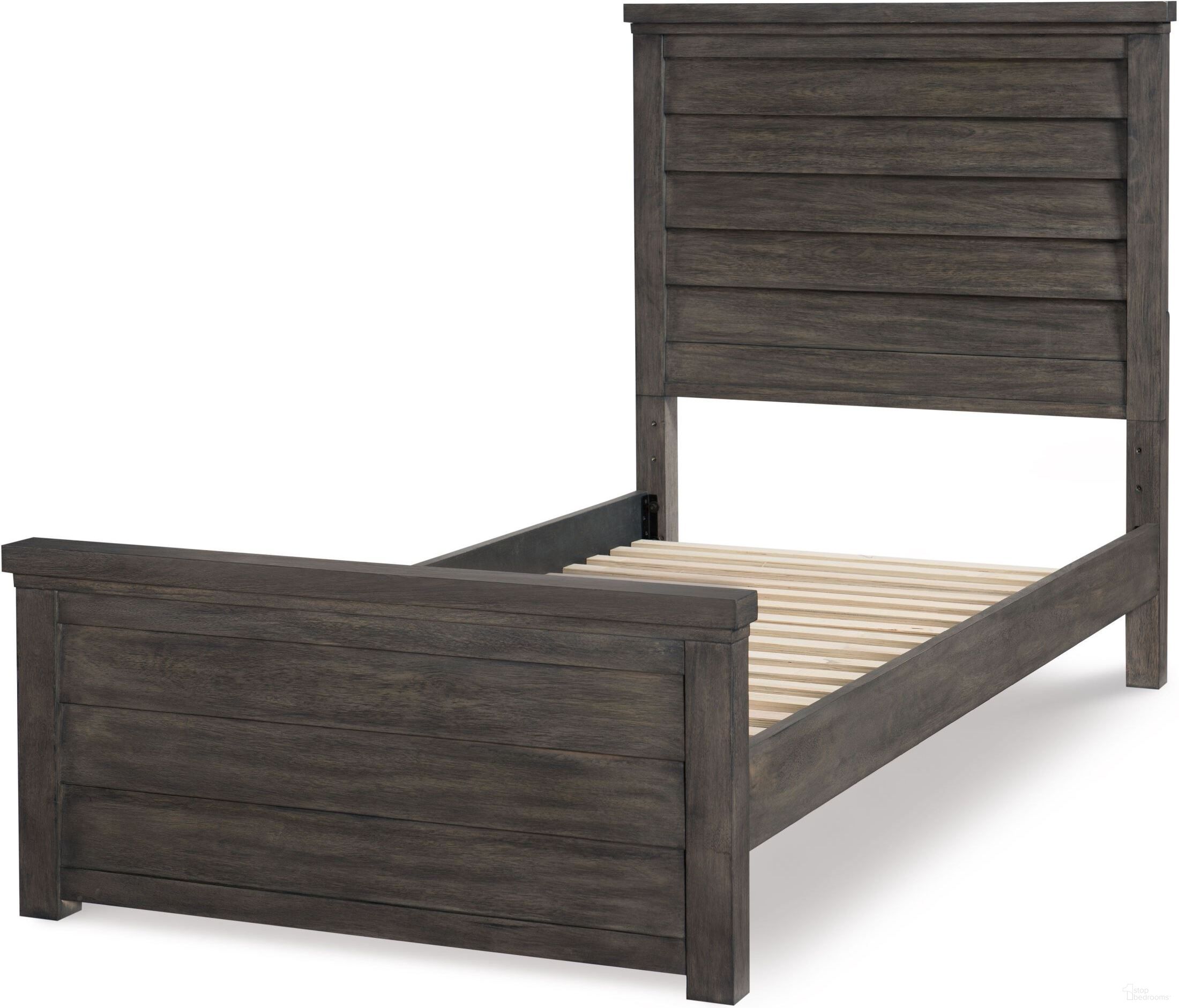 The appearance of Bunkhouse Aged Barnwood Twin Louvered Panel Bed designed by Legacy Classic Kids in the transitional interior design. This brown piece of furniture was selected by 1StopBedrooms from Bunkhouse Collection to add a touch of cosiness and style into your home. Sku: N8830-4103;N8830-4113;N8830-4900. Bed Type: Panel Bed. Bed Size: Twin. Material: Hardwood.