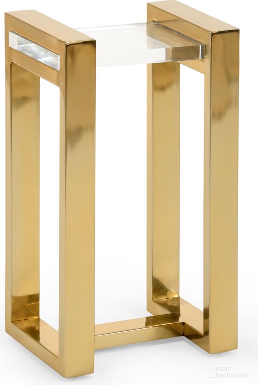 The appearance of Burge Side Table In Clear and Gold designed by Chelsea House in the modern / contemporary interior design. This clear/gold piece of furniture was selected by 1StopBedrooms from Chelsea House Misc Collection to add a touch of cosiness and style into your home. Sku: 384103. Material: Metal.